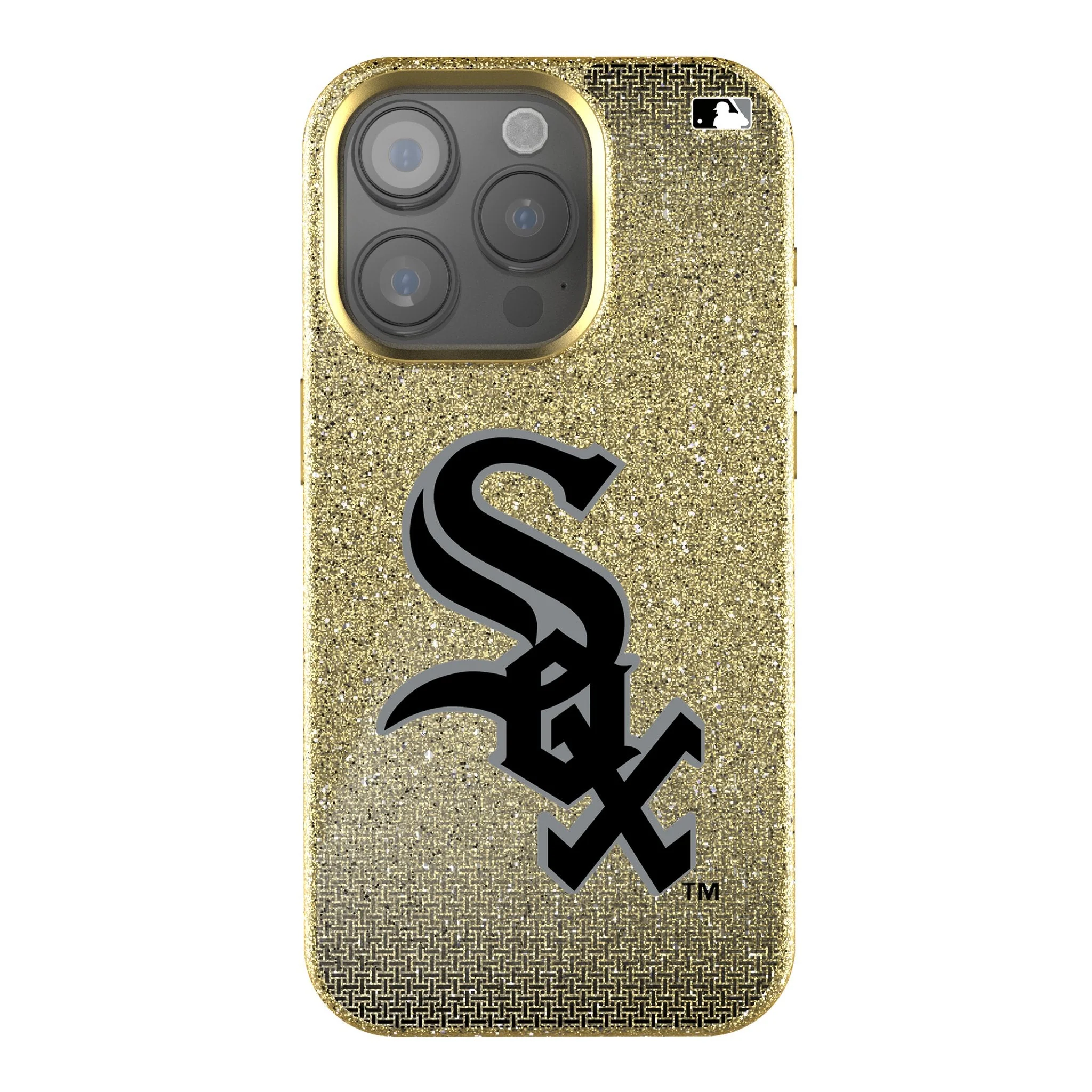 Chicago White Sox Linen Bling Phone Case for Apple iPhone