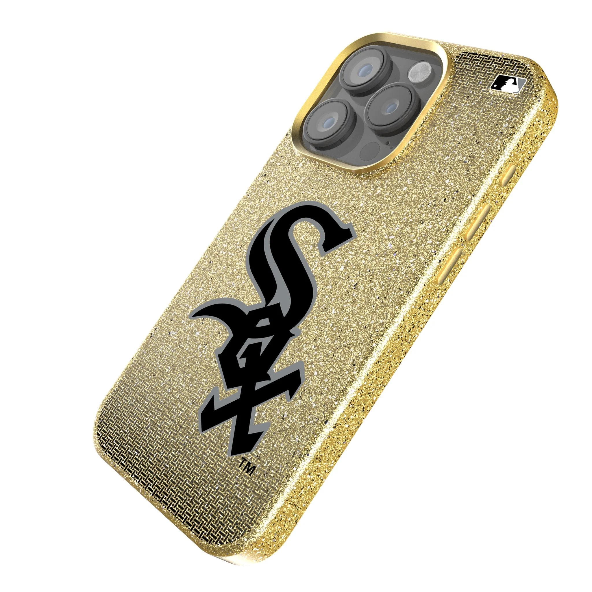 Chicago White Sox Linen Bling Phone Case for Apple iPhone - Image 2