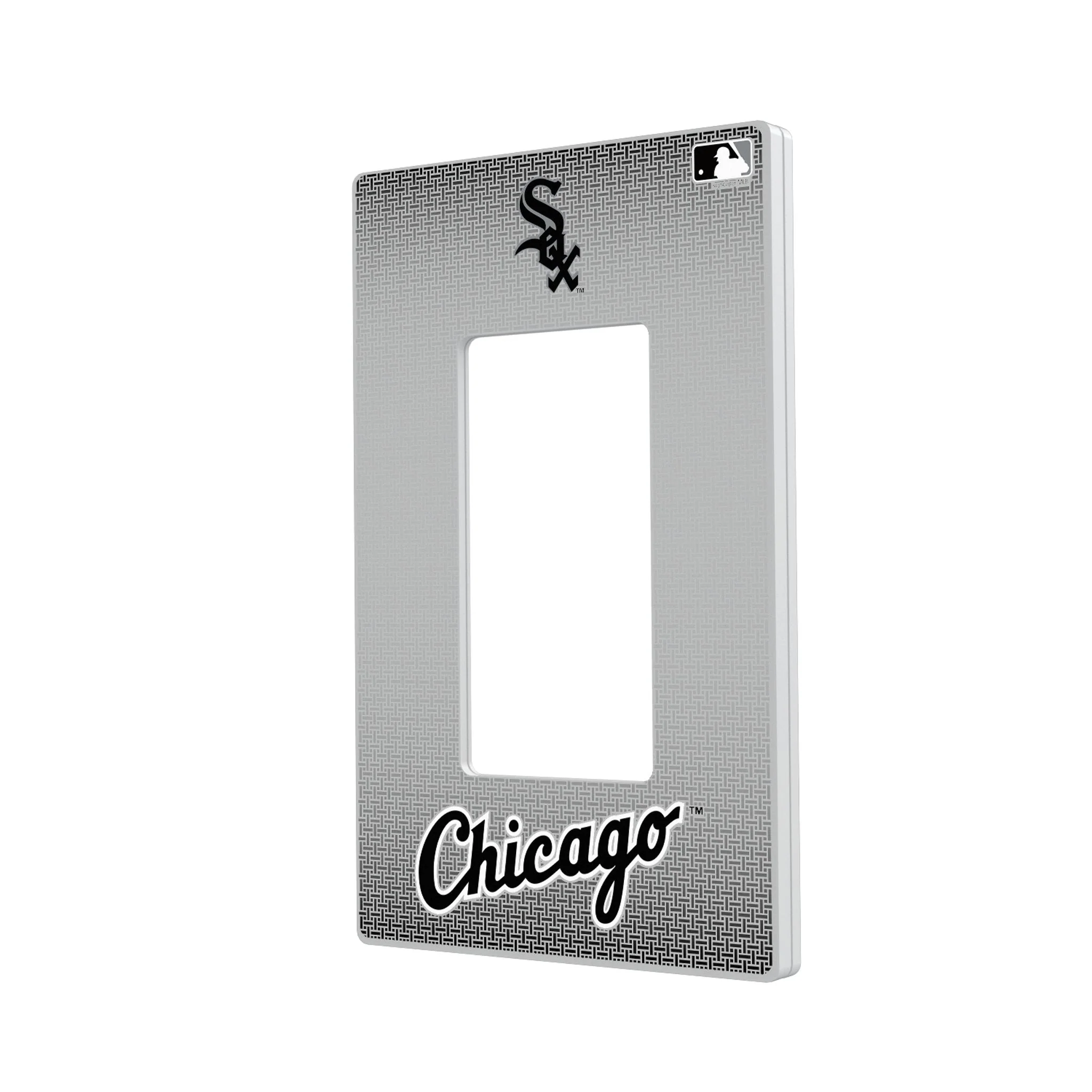 Chicago White Sox Linen Hidden-Screw Light Switch Plate - Image 2