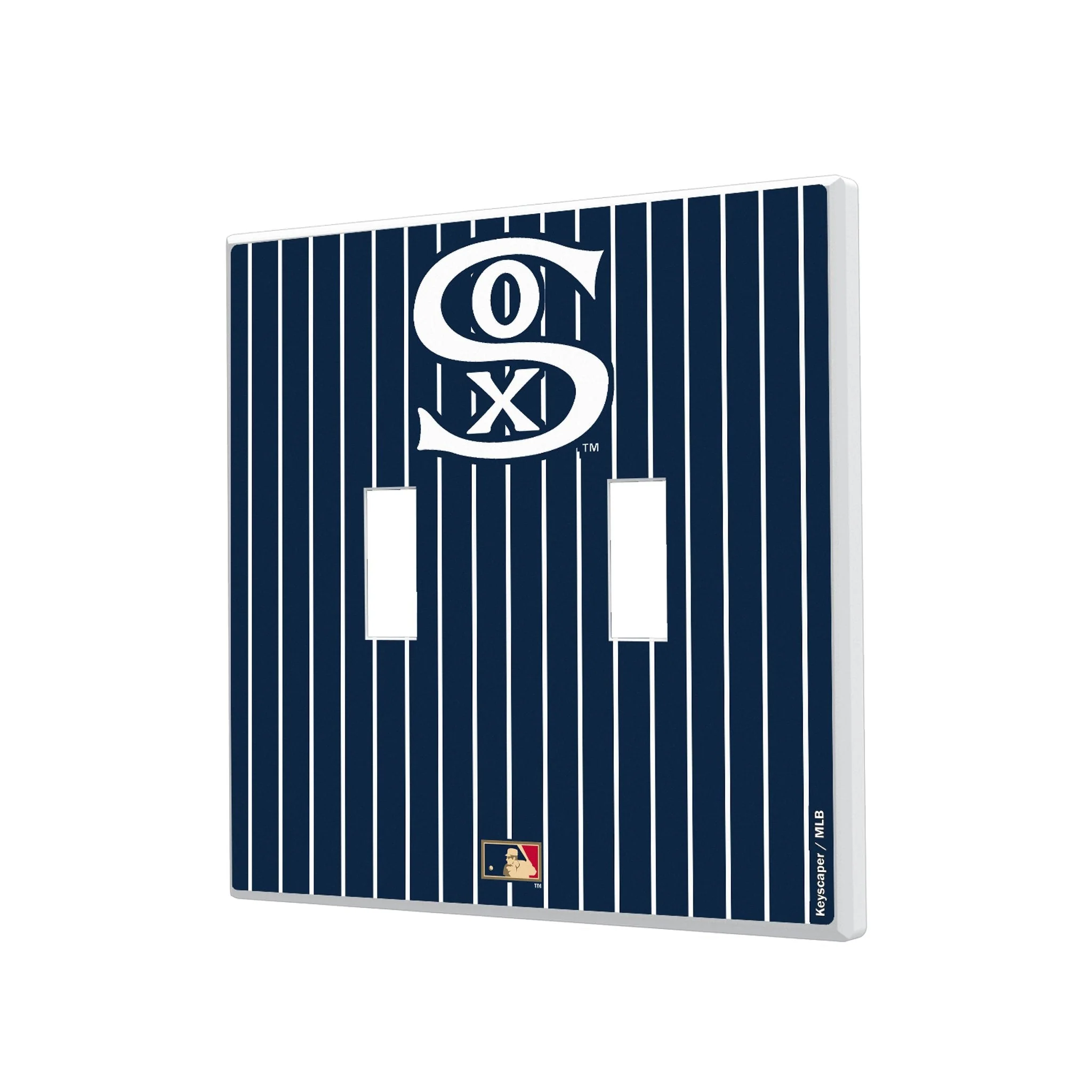 Chicago White Sox Road 1919-1921 - Cooperstown Collection Pinstripe Hidden-Screw Light Switch Plate - Image 3