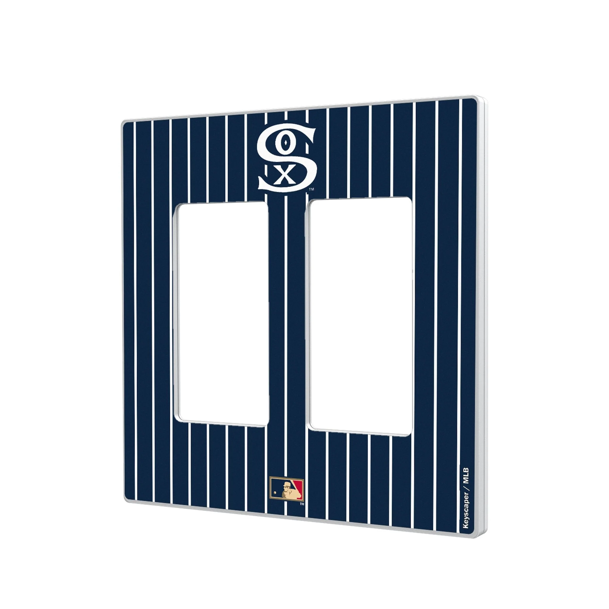 Chicago White Sox Road 1919-1921 - Cooperstown Collection Pinstripe Hidden-Screw Light Switch Plate - Image 4