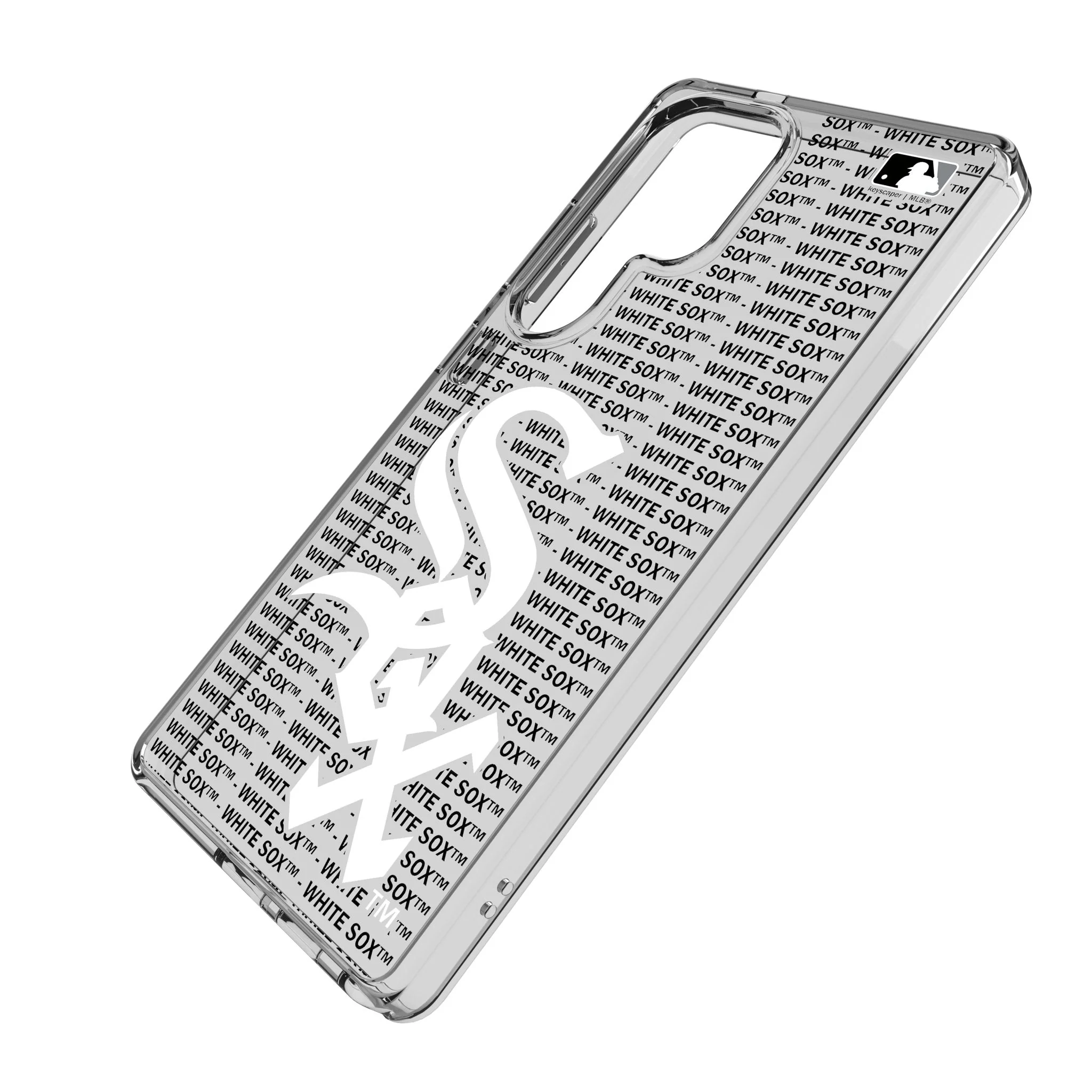 Chicago White Sox Text Backdrop Clear Phone Case for Samsung Galaxy - Image 2