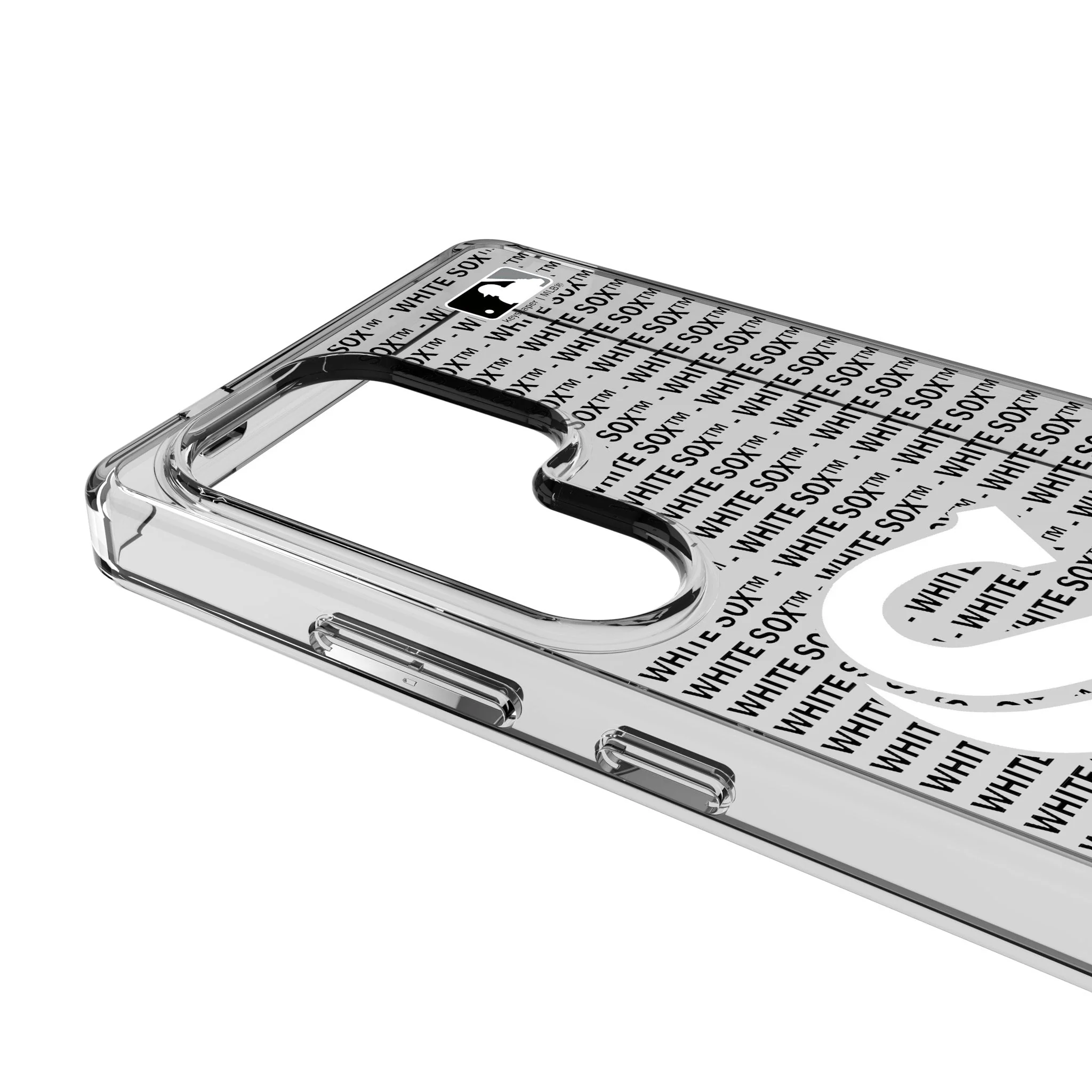 Chicago White Sox Text Backdrop Clear Phone Case for Samsung Galaxy - Image 3
