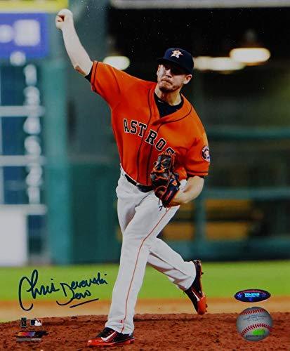 Chris Devenski Autographed Houston Astros 8x10 PF Photo Pitching- Tristar Auth Blue - Image 2