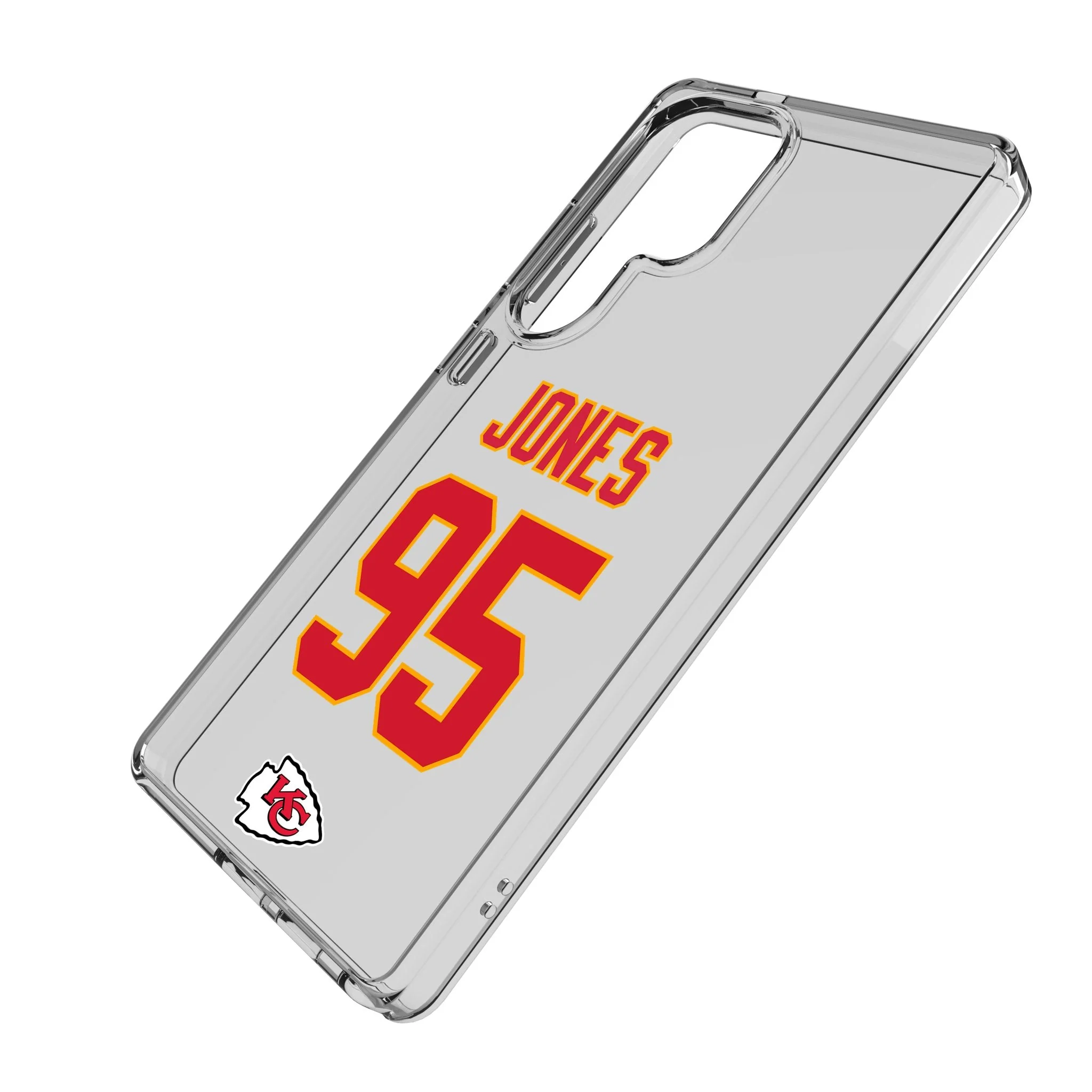 Chris Jones Kansas City Chiefs 95 Game Tactic Clear Phone Case for Samsung Galaxy - Image 2