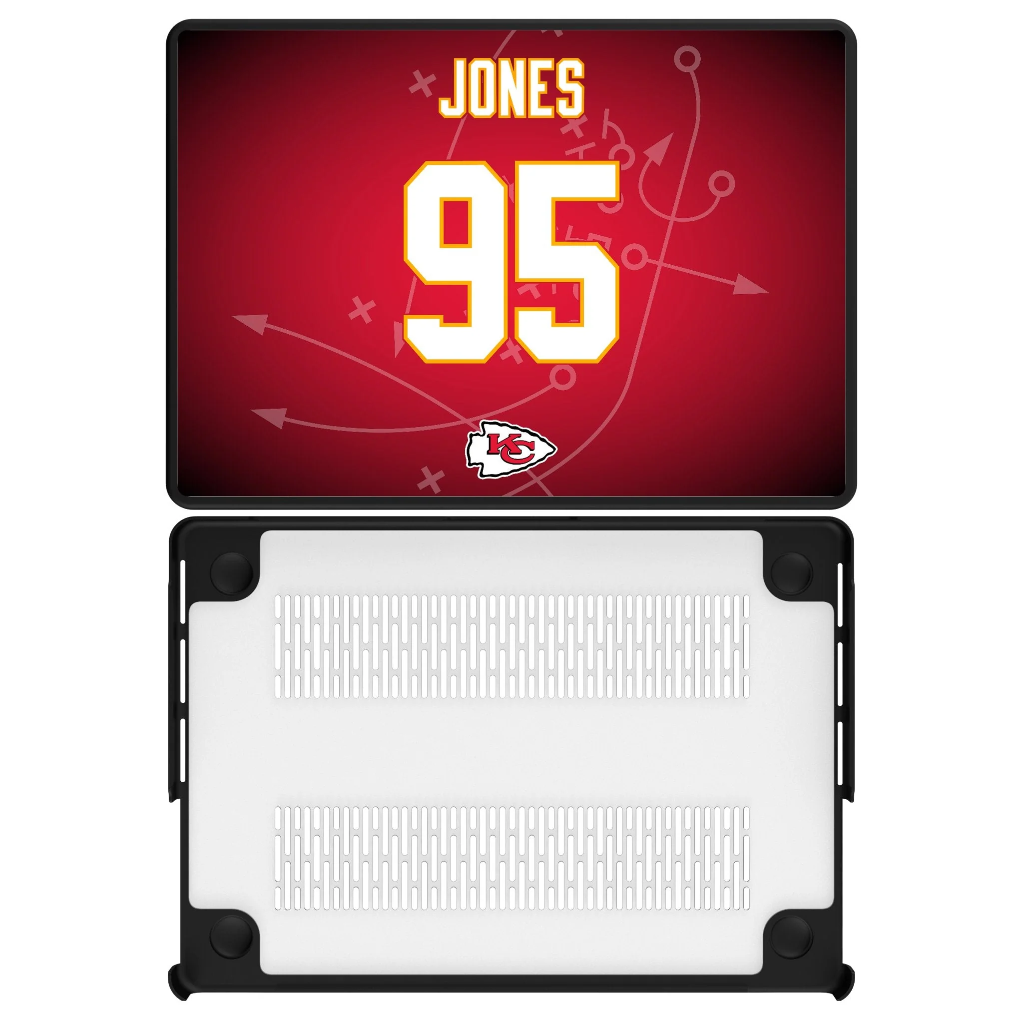 Chris Jones Kansas City Chiefs 95 Game Tactic Laptop Case for Apple MacBook