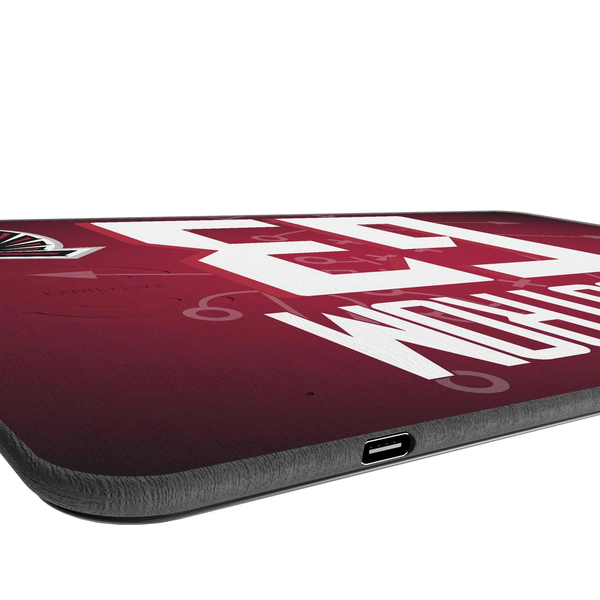 Chris Lindstrom Atlanta Falcons 63 Game Tactic 15-Watt Wireless Charger and Mouse Pad - Image 3