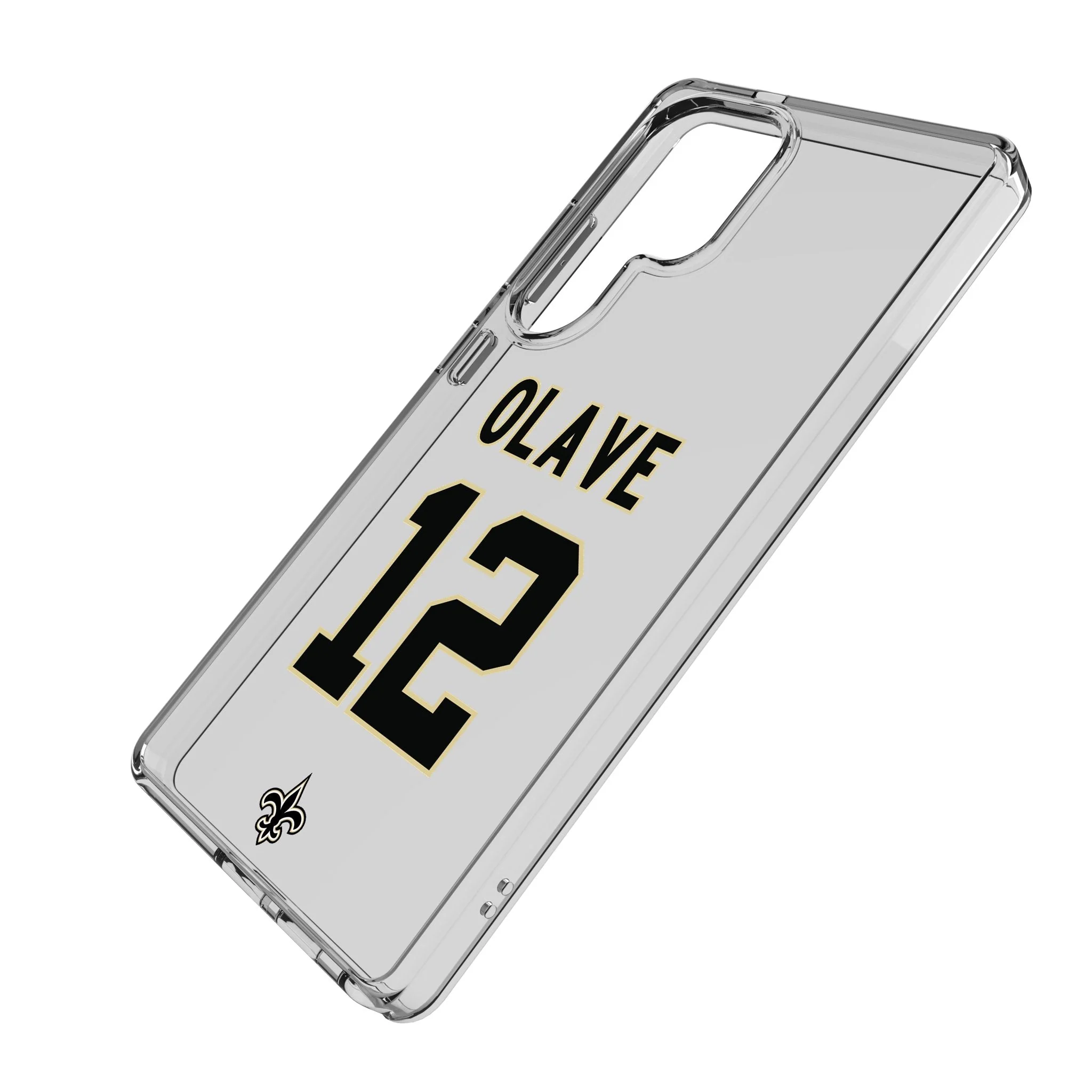 Chris Olave New Orleans Saints 12 Game Tactic Clear Phone Case for Samsung Galaxy - Image 2