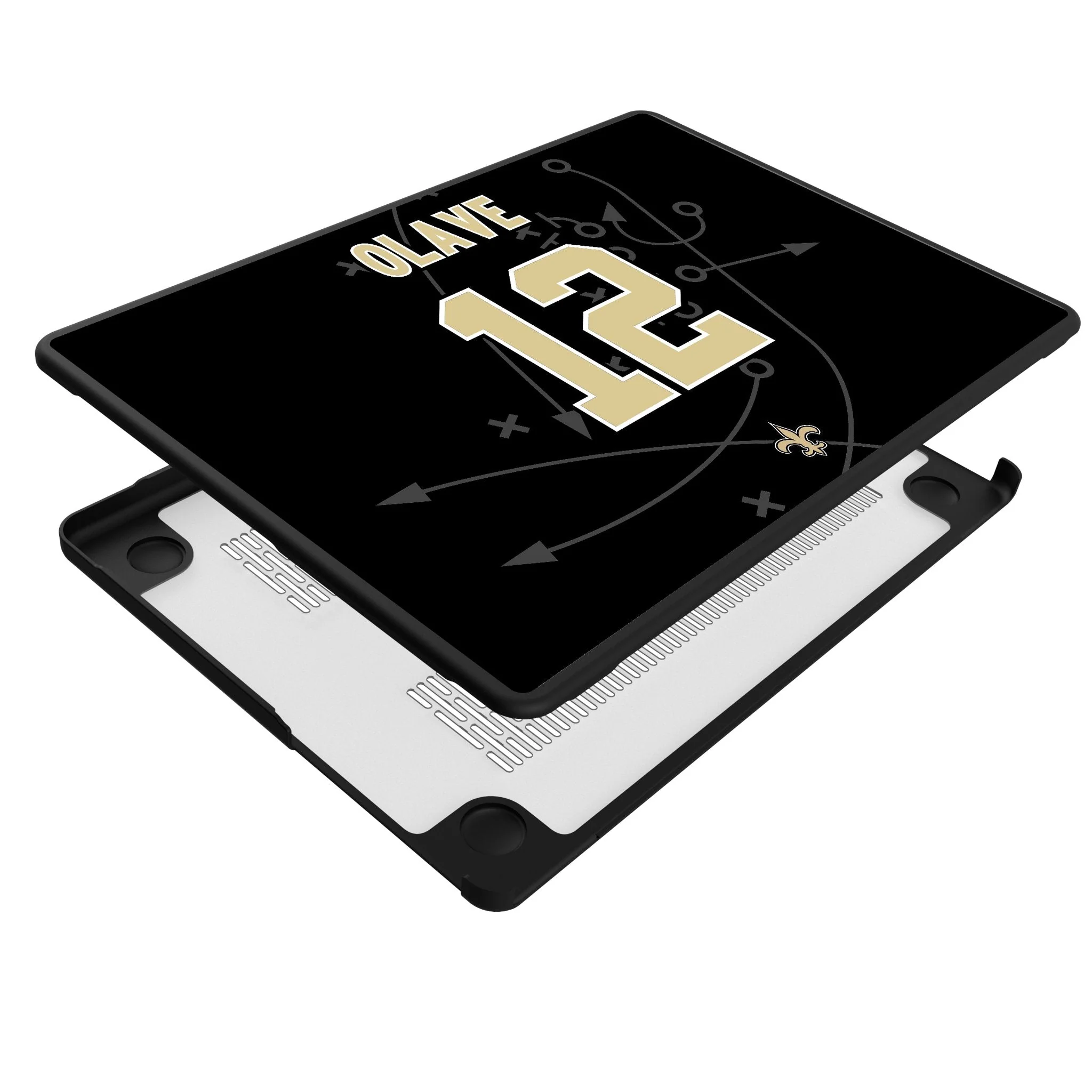 Chris Olave New Orleans Saints 12 Game Tactic Laptop Case for Apple MacBook - Image 4