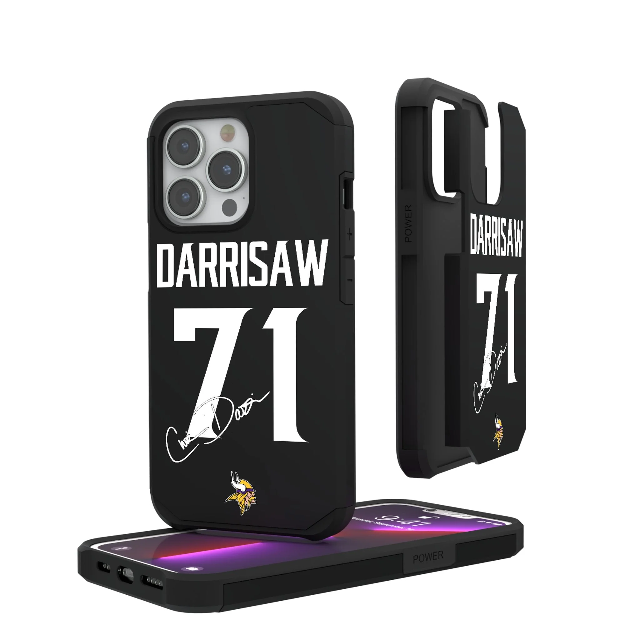 Christian Darrisaw Minnesota Vikings 71 Ready Rugged Phone Case