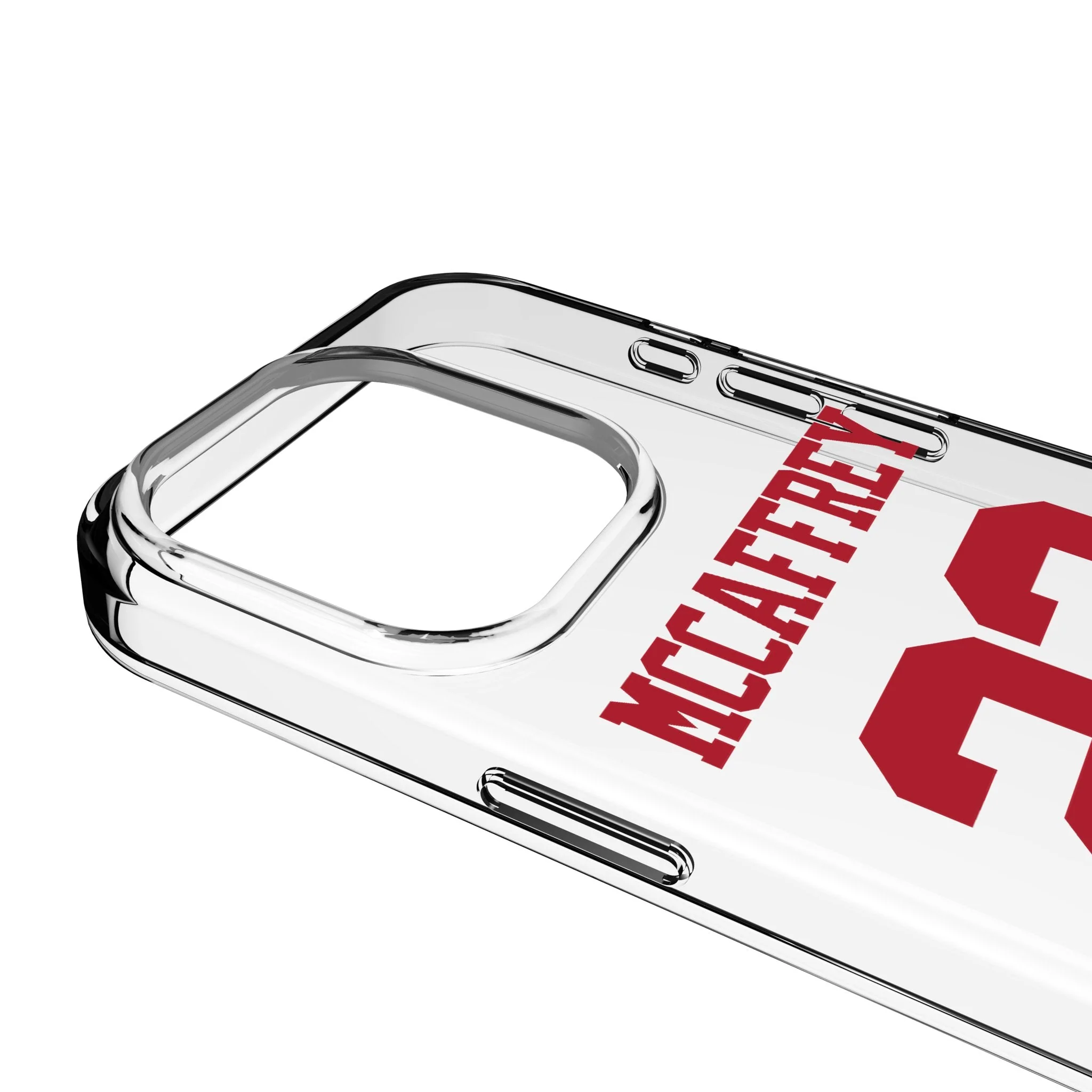 Christian McCaffrey San Francisco 49ers 23 Game Tactic Clear Phone Case for Apple iPhone - Image 3