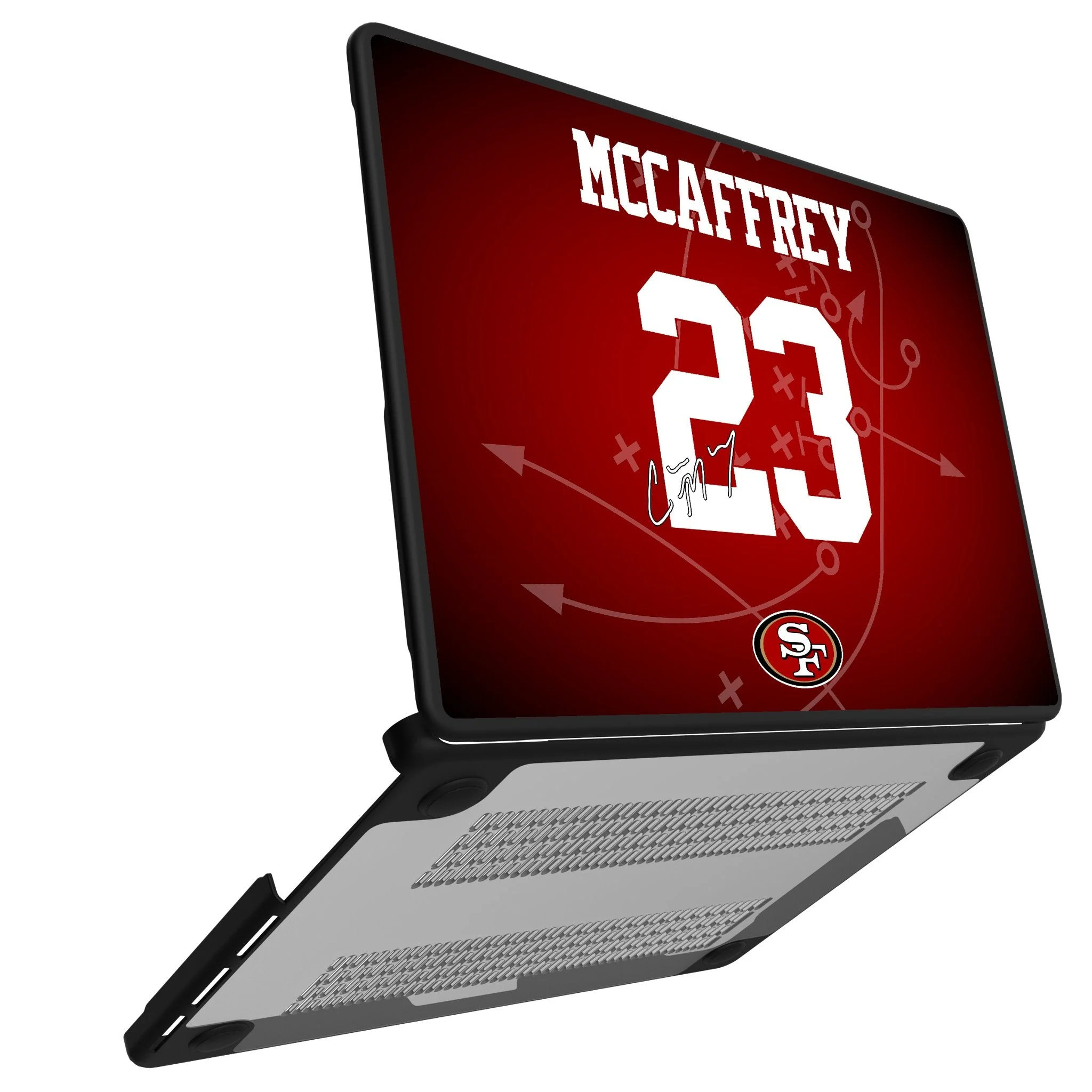 Christian McCaffrey San Francisco 49ers 23 Game Tactic Laptop Case for Apple MacBook - Image 2