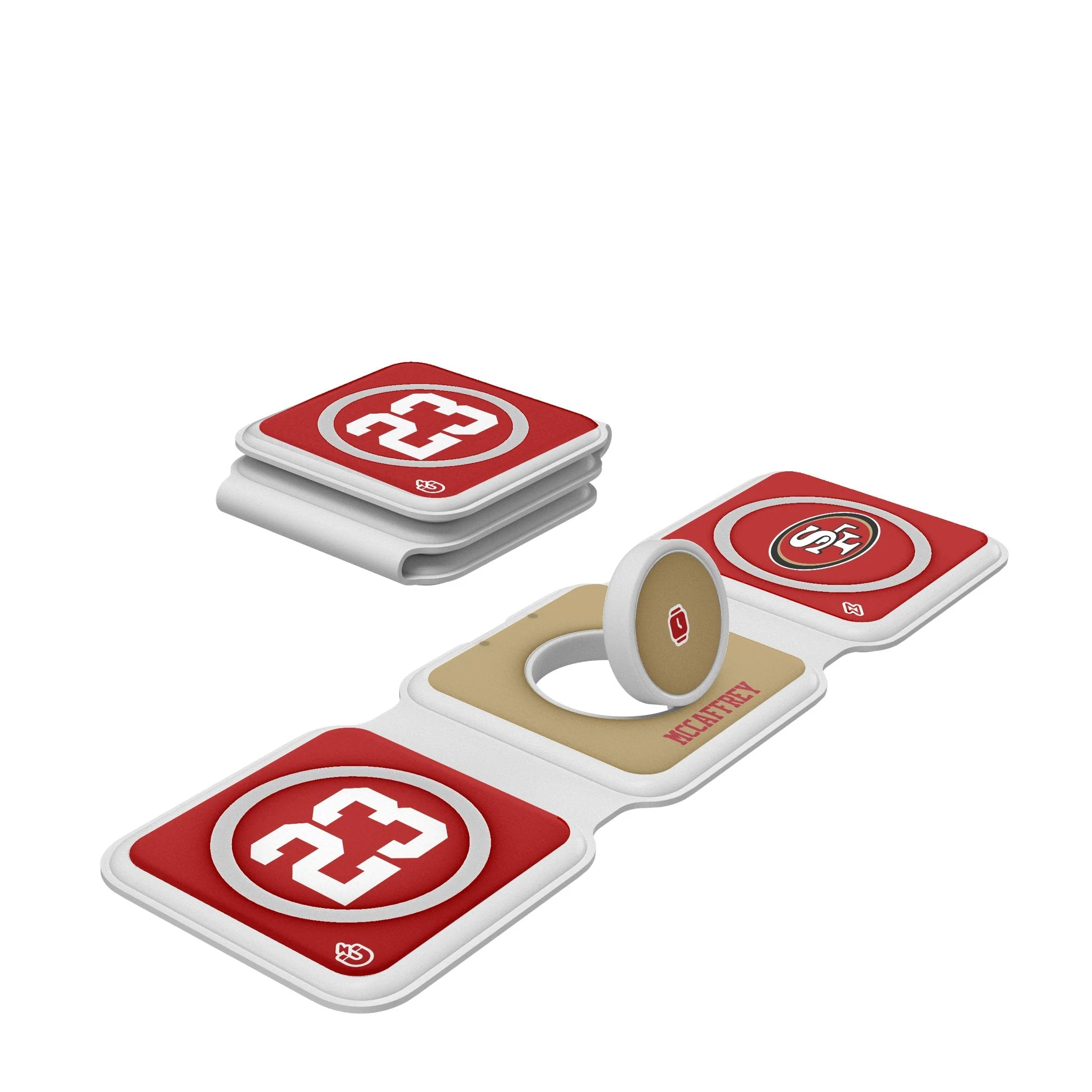 Christian McCaffrey San Francisco 49ers 23 Ready Foldable 3 in 1 Charger
