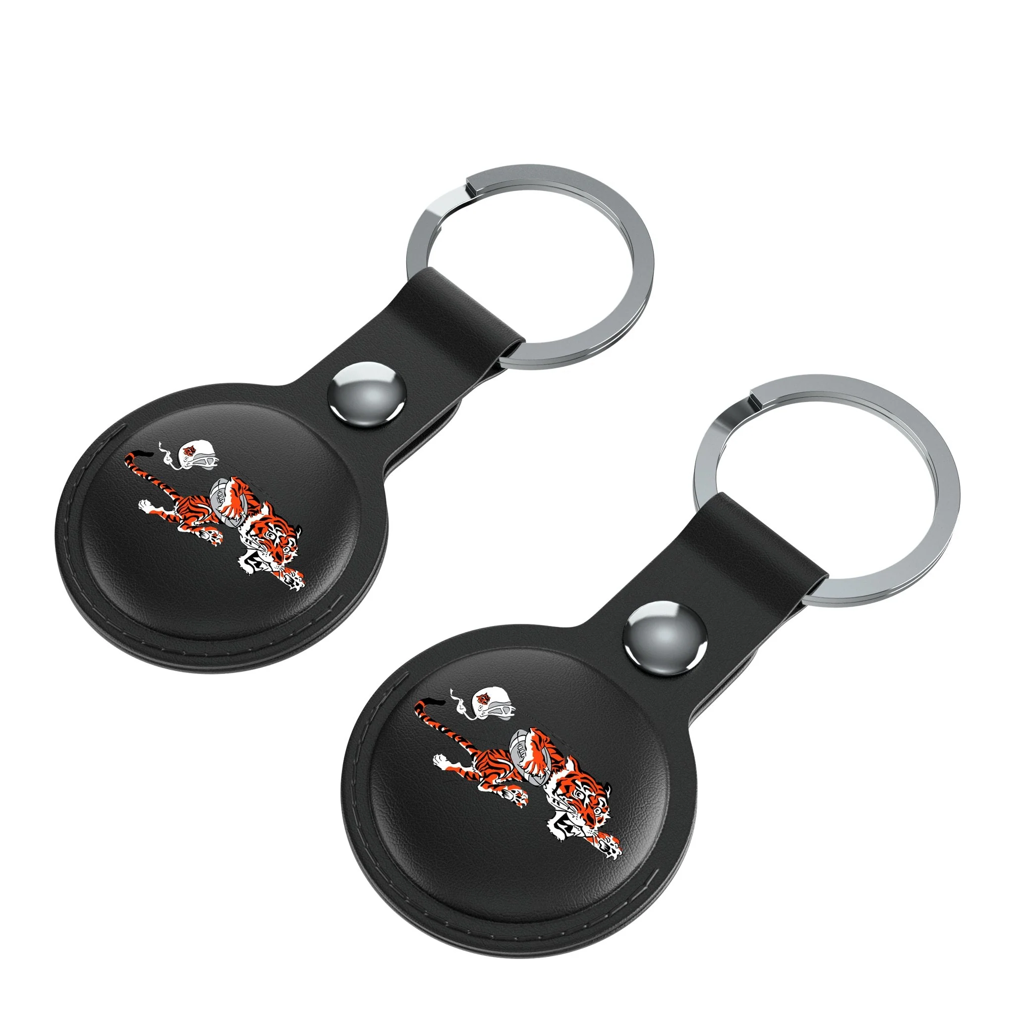 Cincinnati Bengals Historic Collection Insignia Black Airtag Holder 2-Pack - Image 3