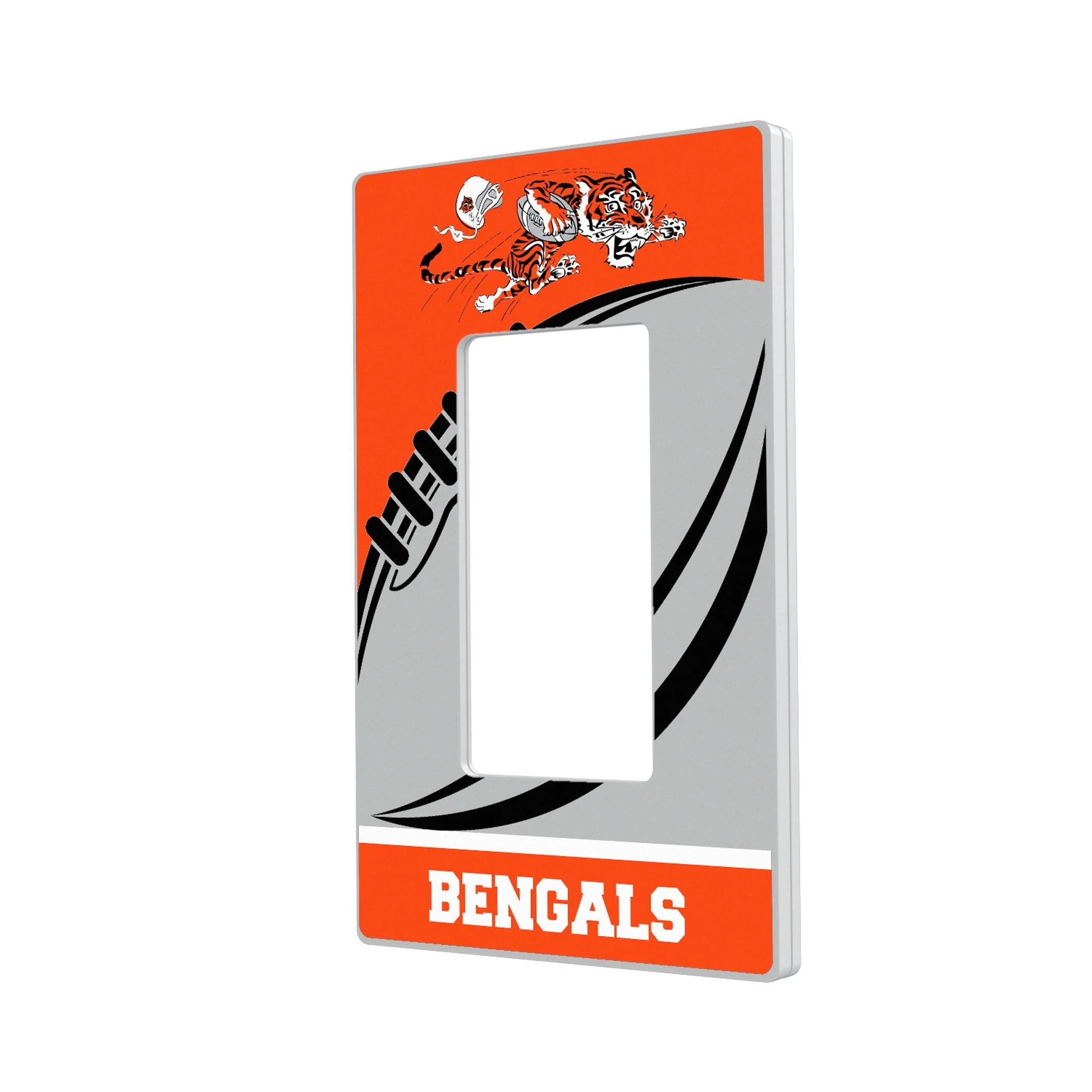 Cincinnati Bengals Historic Collection Passtime Hidden-Screw Light Switch Plate - Image 2