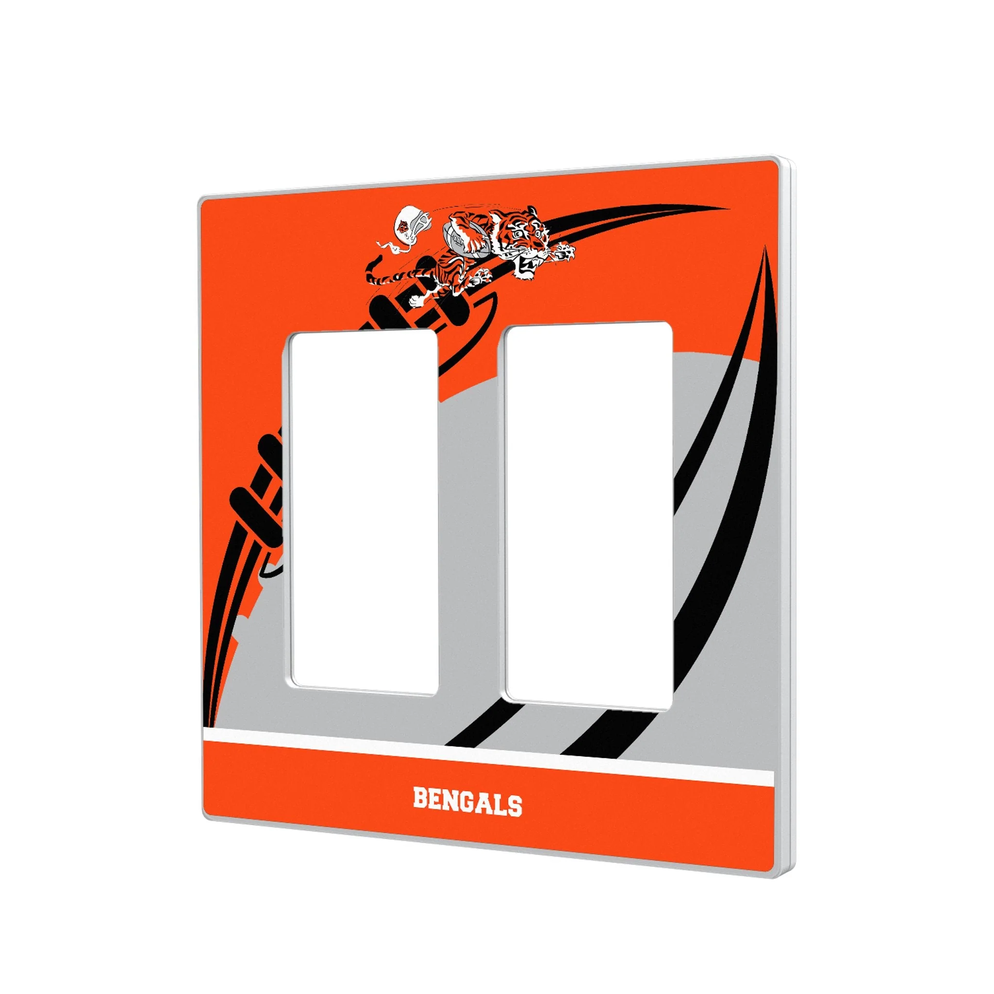 Cincinnati Bengals Historic Collection Passtime Hidden-Screw Light Switch Plate - Image 4