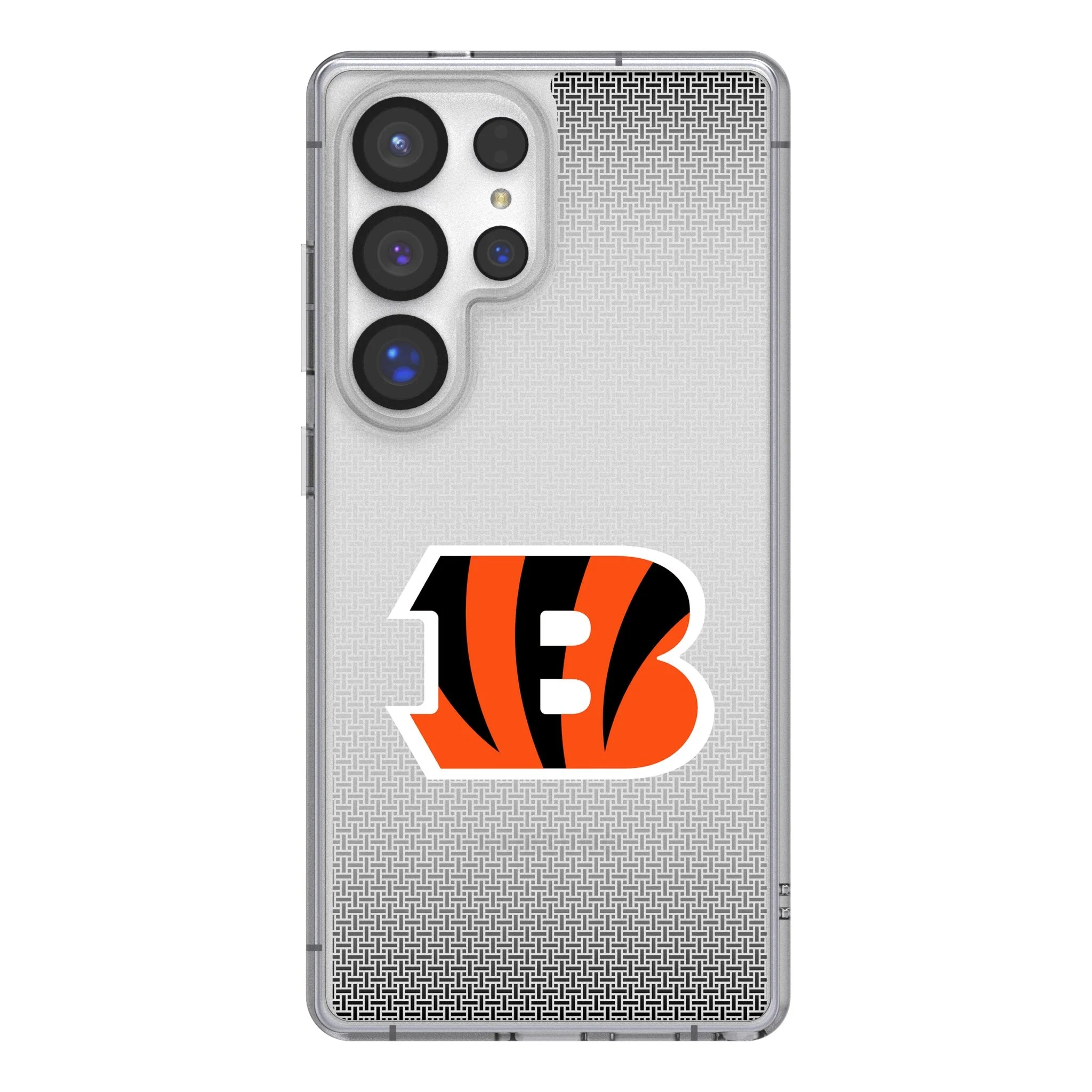 Cincinnati Bengals Linen Clear Phone Case for Samsung Galaxy