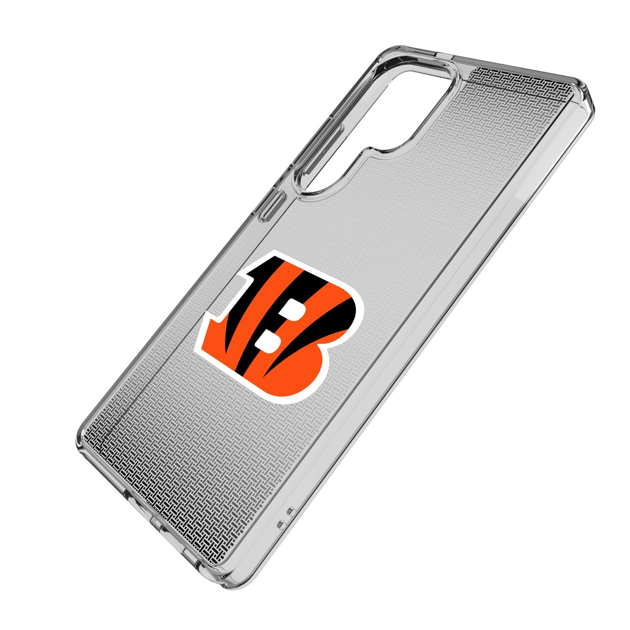 Cincinnati Bengals Linen Clear Phone Case for Samsung Galaxy - Image 2