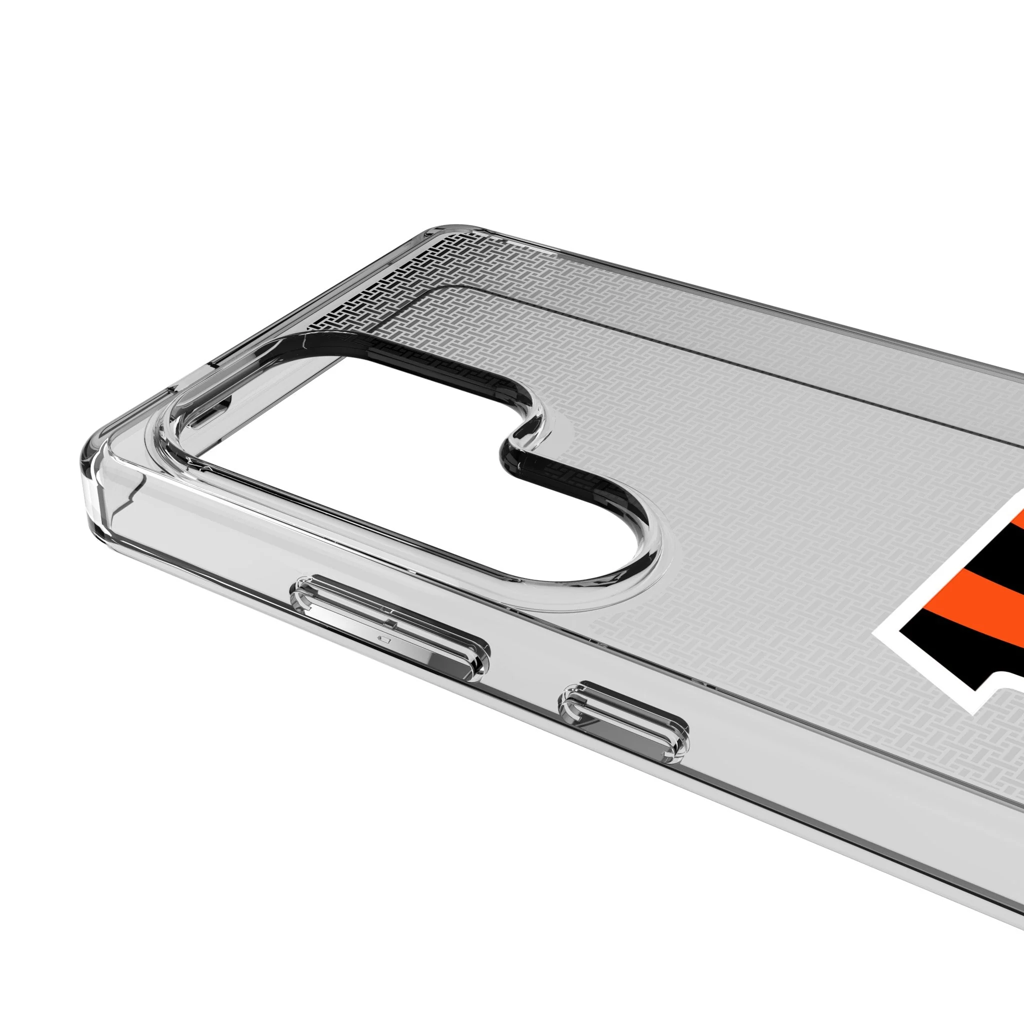 Cincinnati Bengals Linen Clear Phone Case for Samsung Galaxy - Image 3