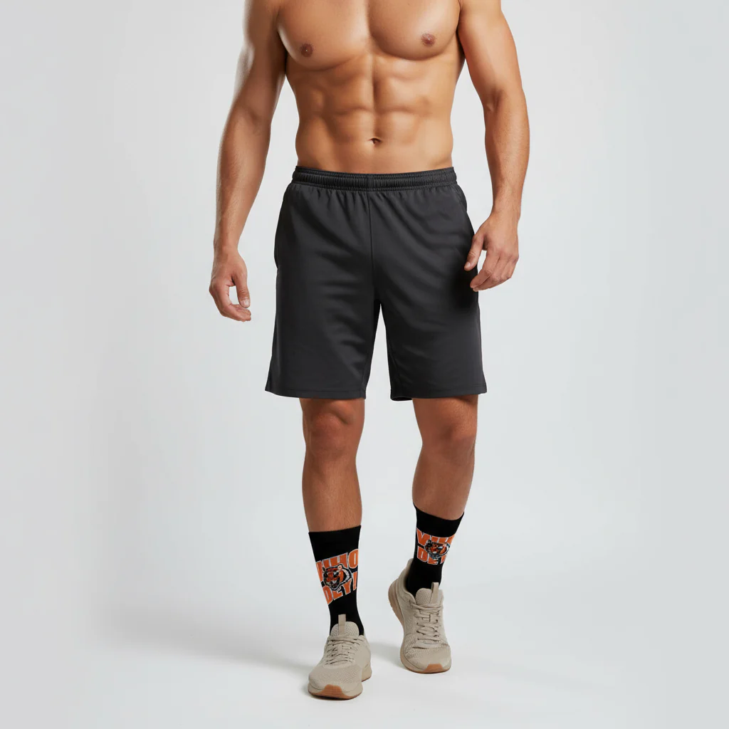 Cincinnati Bengals Premier Knit Crew Fan Logo Blk Socks - Image 2