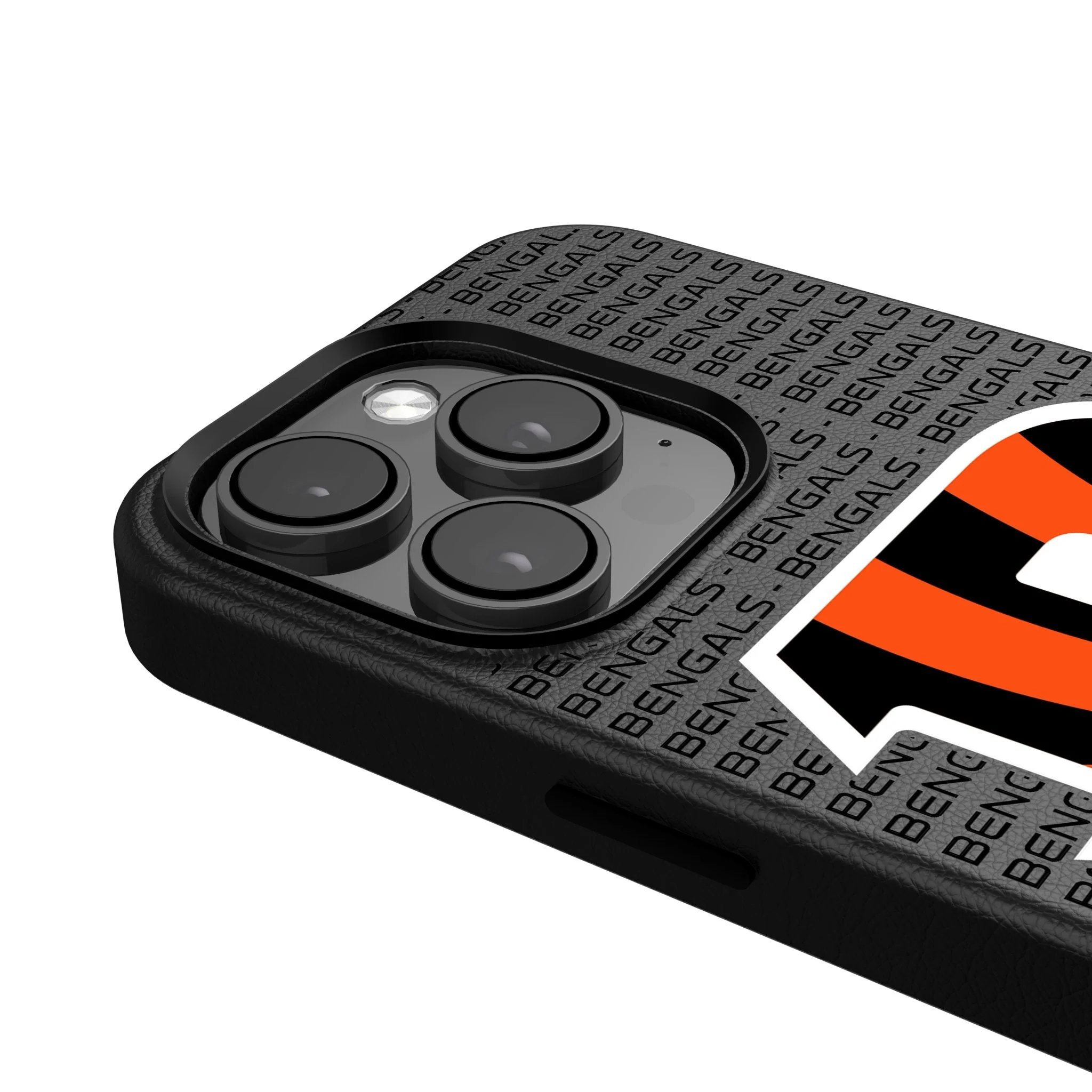 Cincinnati Bengals Text Backdrop MagSafe Compatible Phone Case for Apple iPhone - Image 4