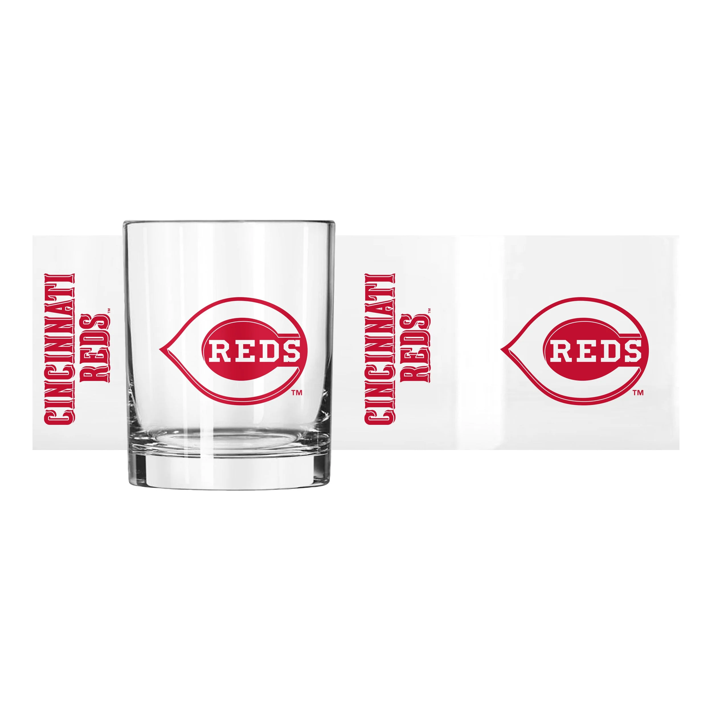 Cincinnati Reds 14oz Gameday Rocks Glass - Image 2
