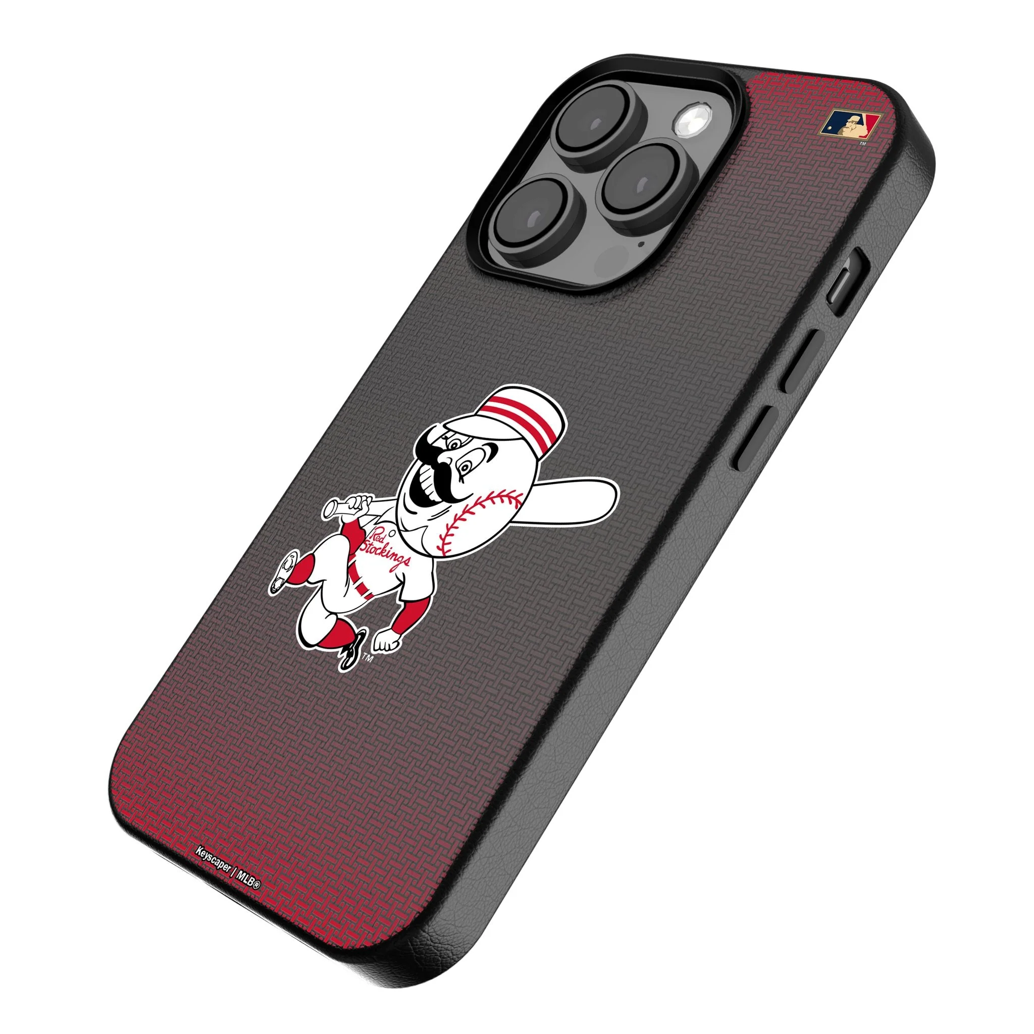 Cincinnati Reds 1953-1967 - Cooperstown Collection Linen MagSafe Compatible Phone Case for Apple iPhone - Image 2
