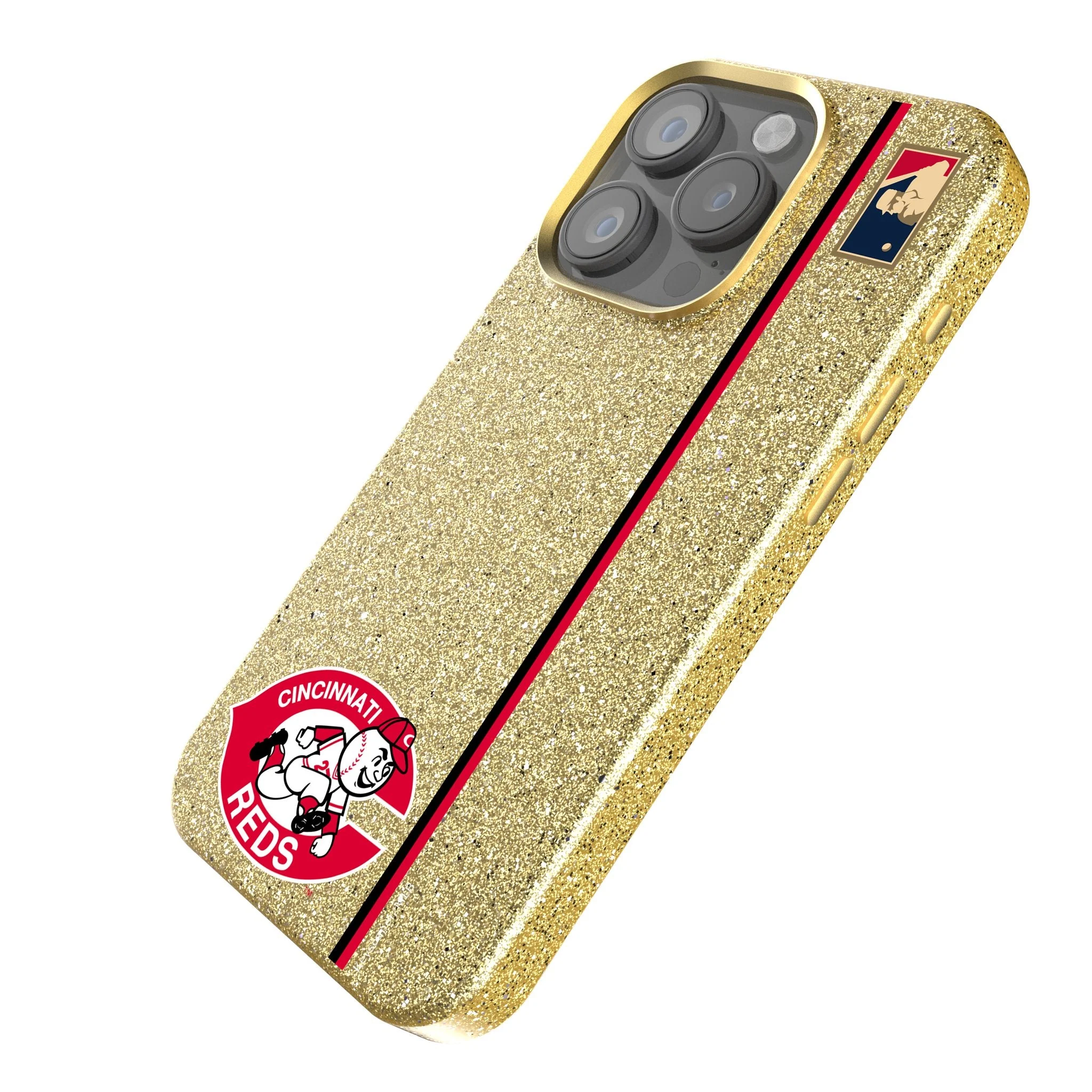 Cincinnati Reds 1974-1992 - Cooperstown Collection Sidebar Bling Phone Case - Image 2