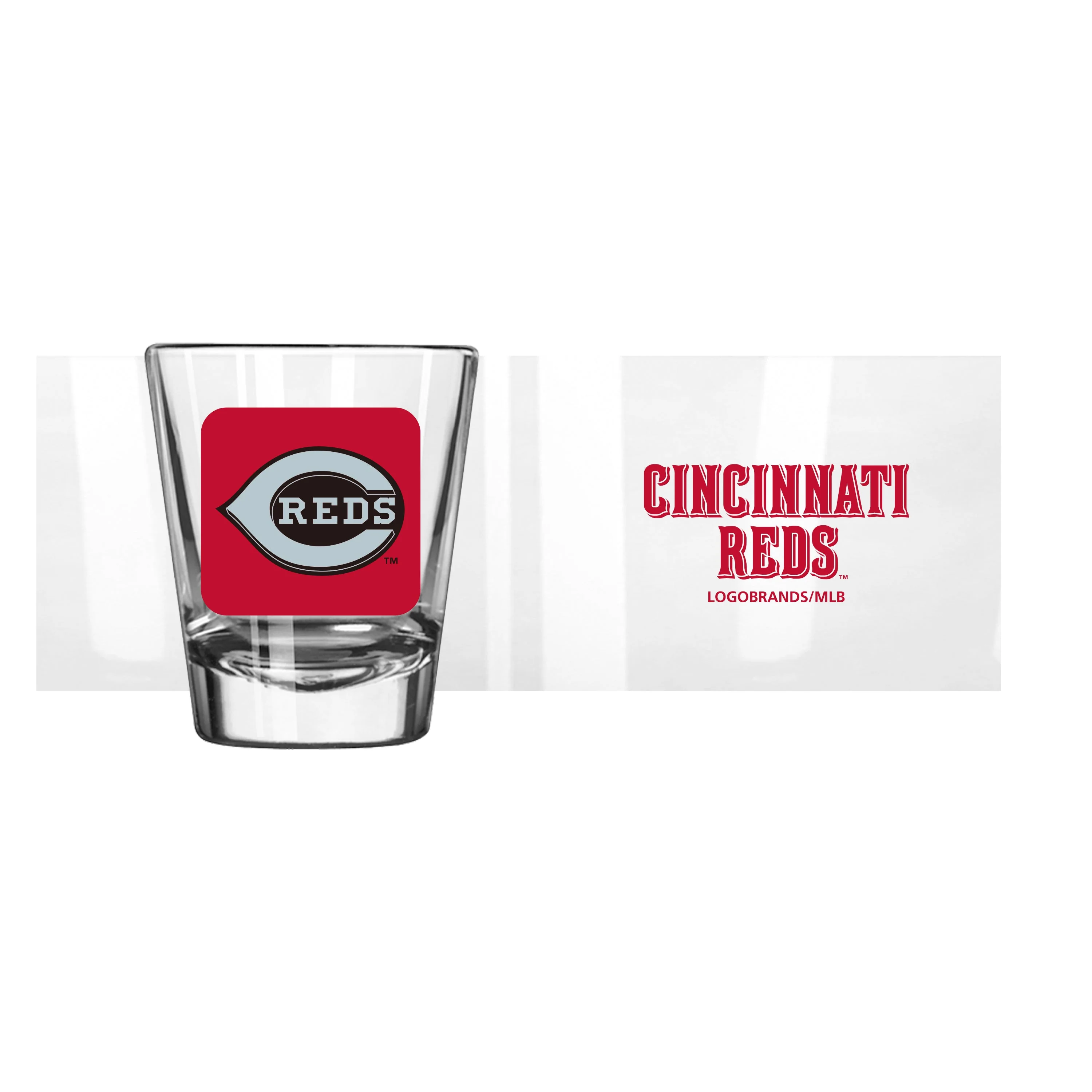 Cincinnati Reds 2oz Cube Shot Glass - Image 2