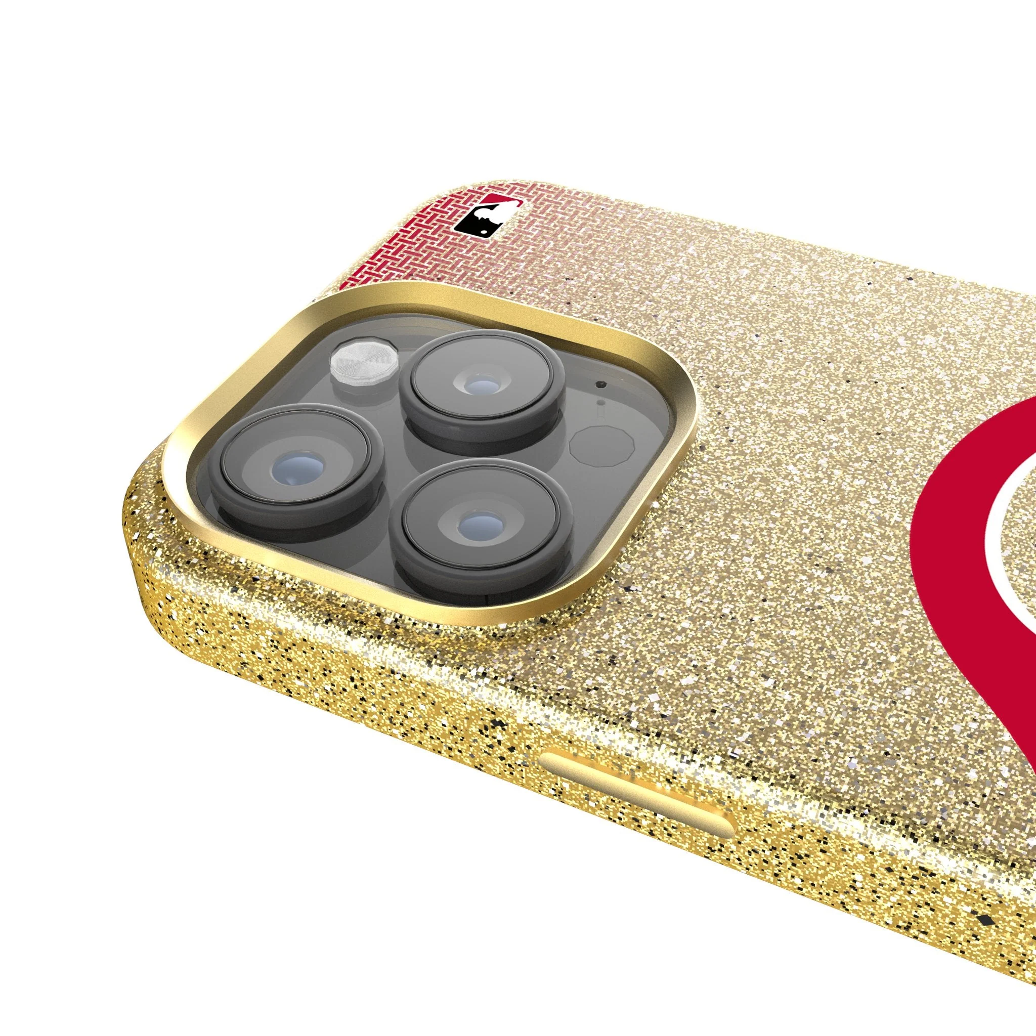 Cincinnati Reds Linen Bling Phone Case for Apple iPhone - Image 4