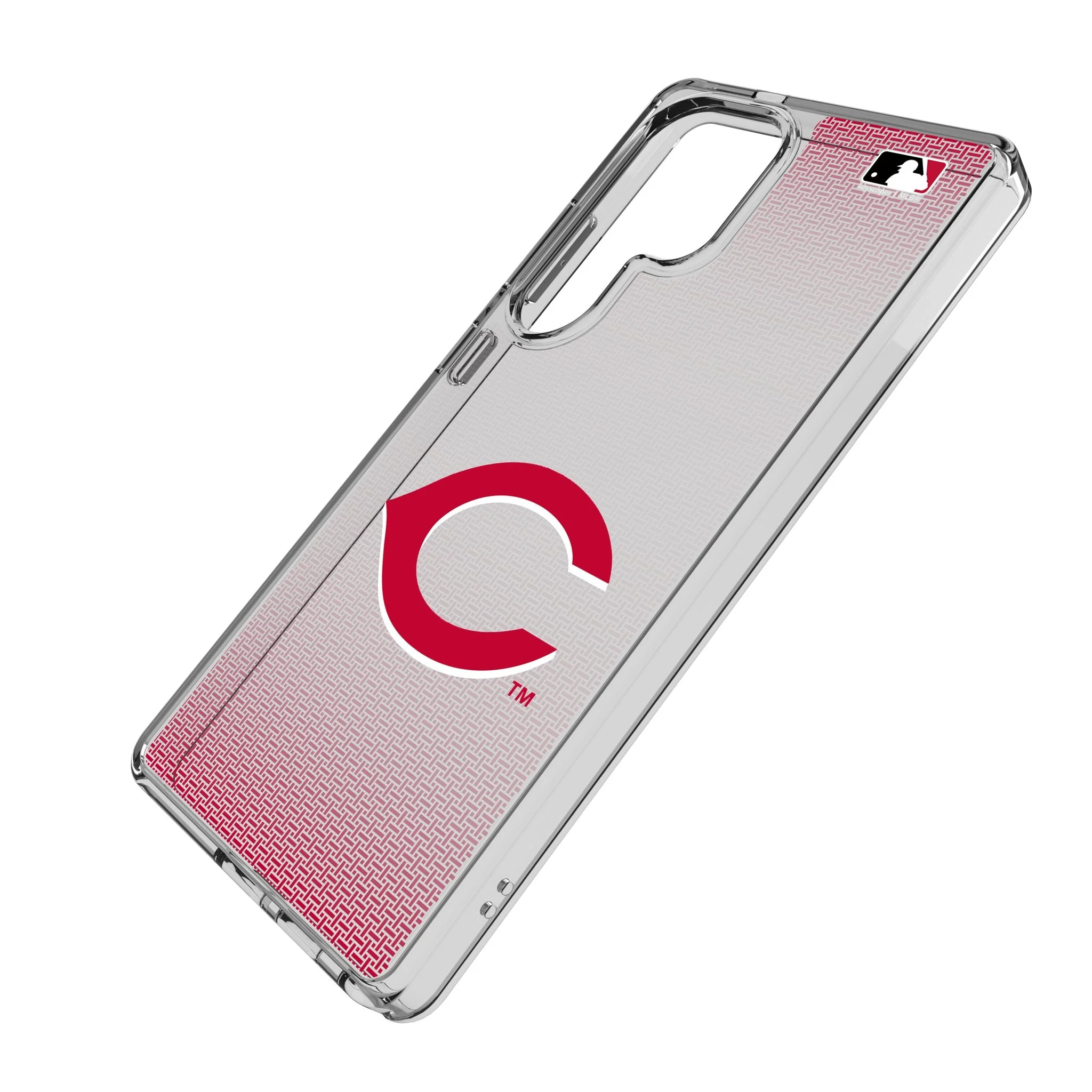 Cincinnati Reds Linen Clear Phone Case for Samsung Galaxy - Image 2