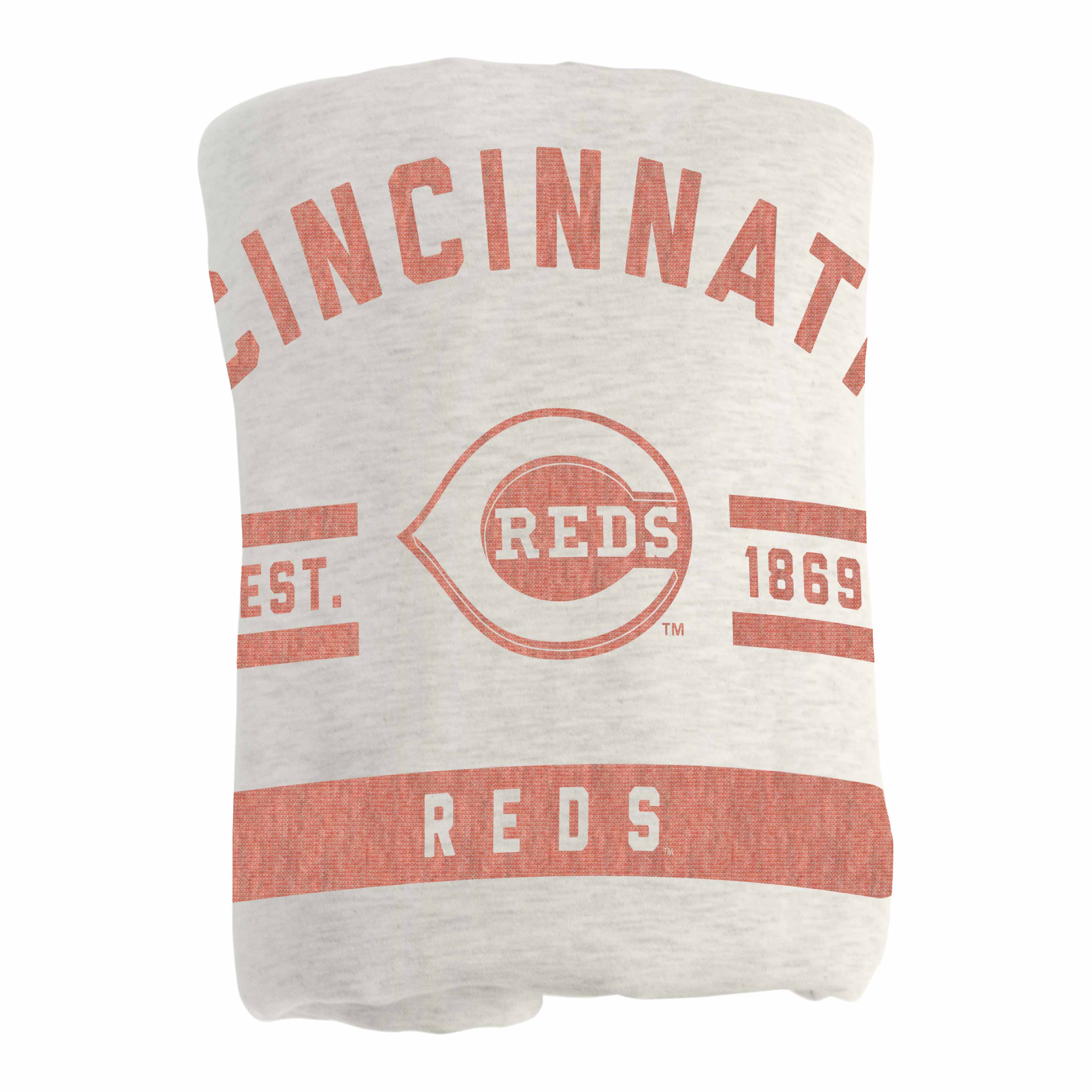 Cincinnati Reds Oatmeal Sweatshirt Blanket - Image 3
