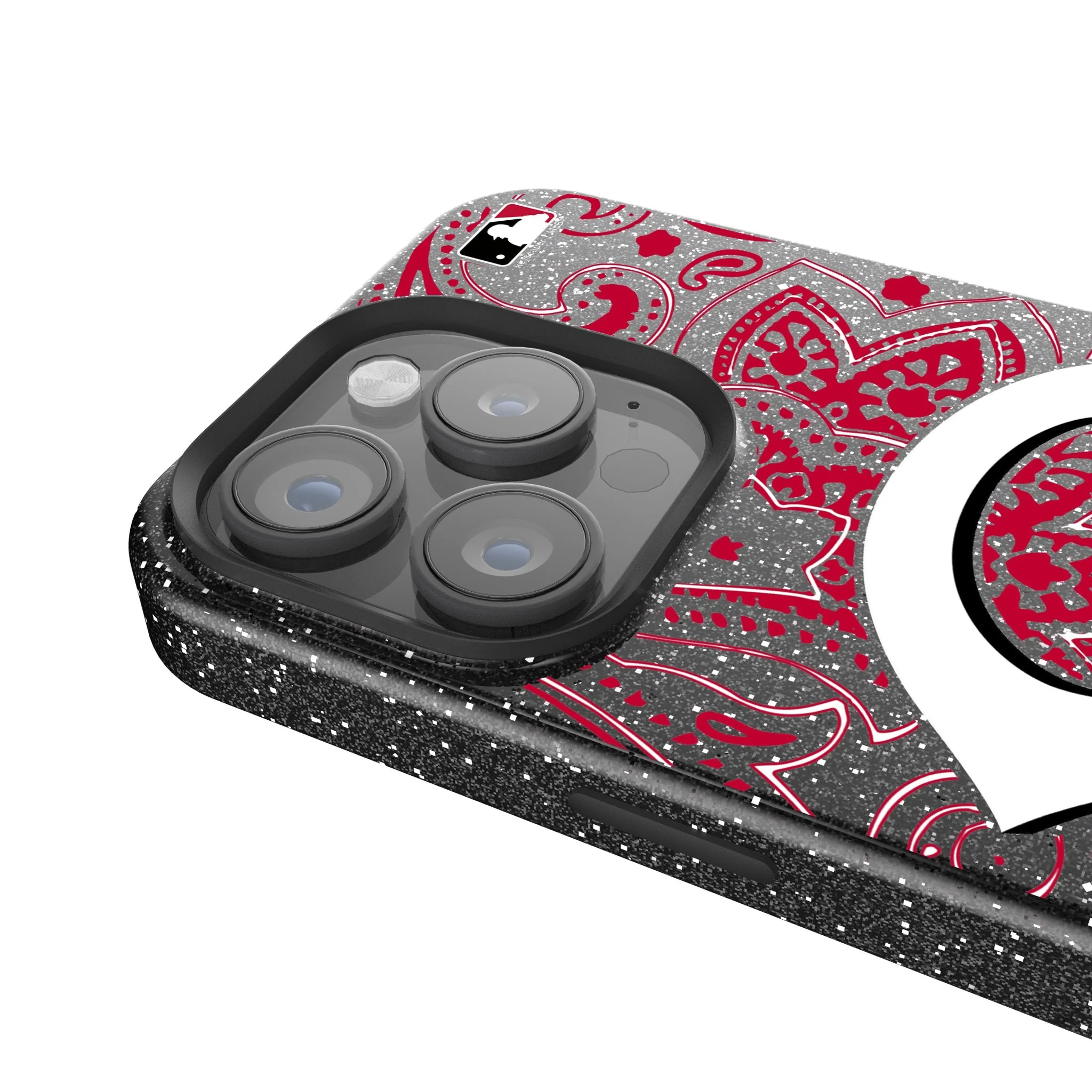 Cincinnati Reds Paisley Bling Phone Case - Image 4