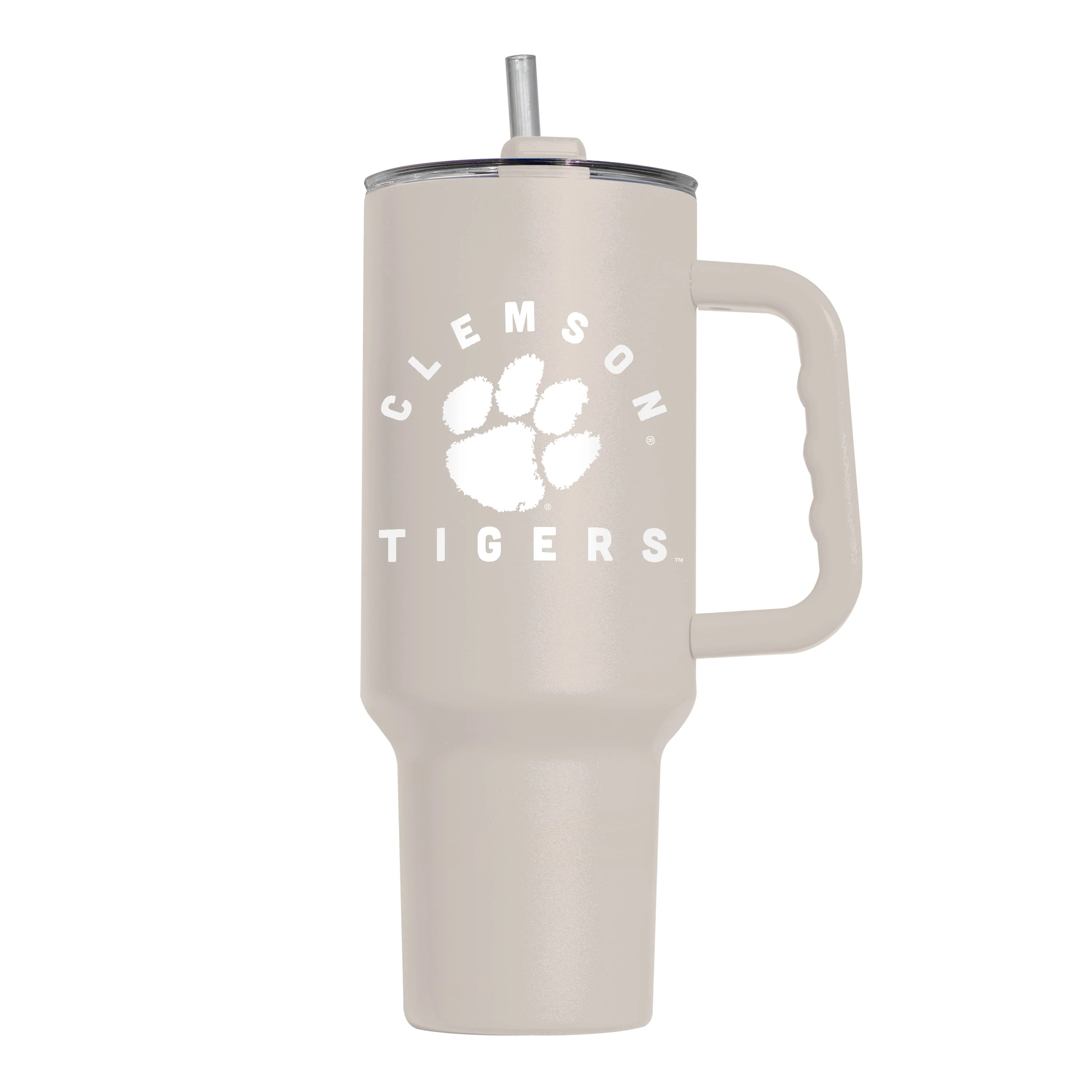Clemson 40oz Archway Sand Powder Coat Tumbler