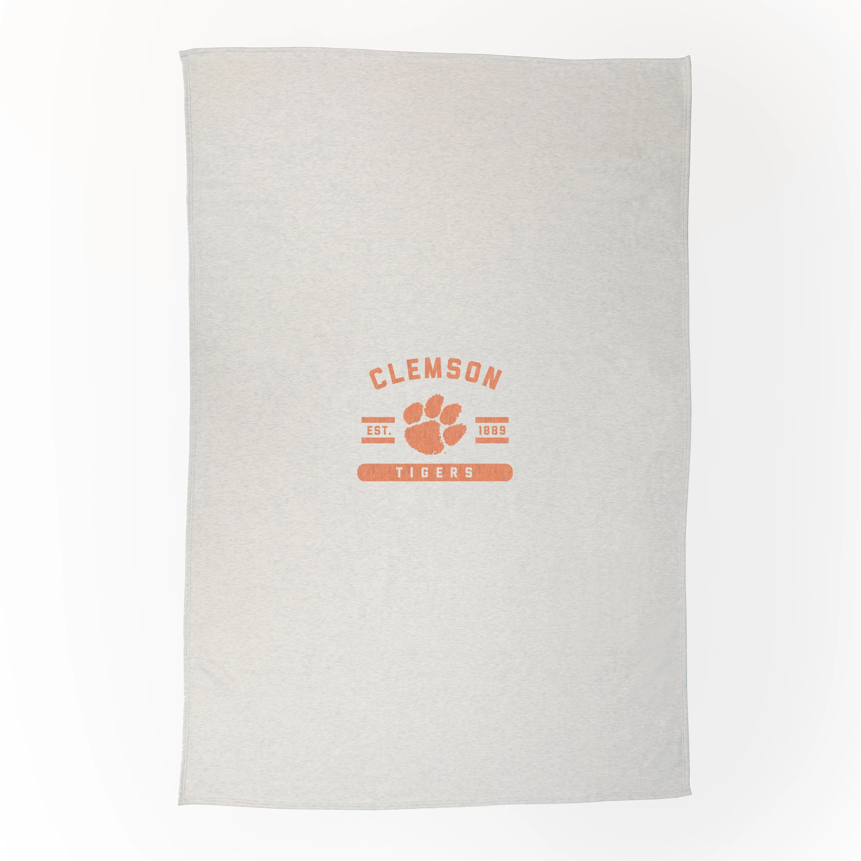 Clemson Oatmeal Sweatshirt Blanket