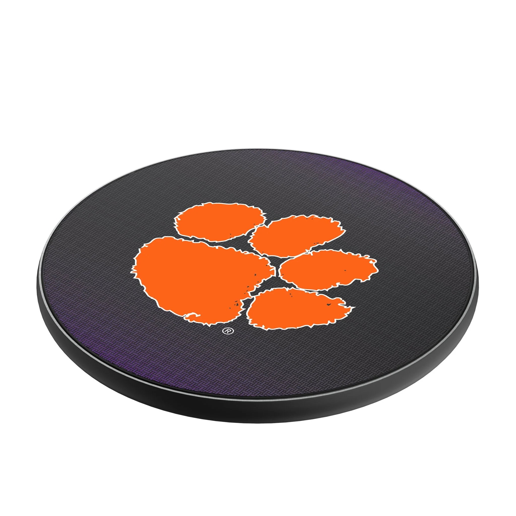 Clemson University Tigers Linen 15-Watt Wireless Charger - Image 2