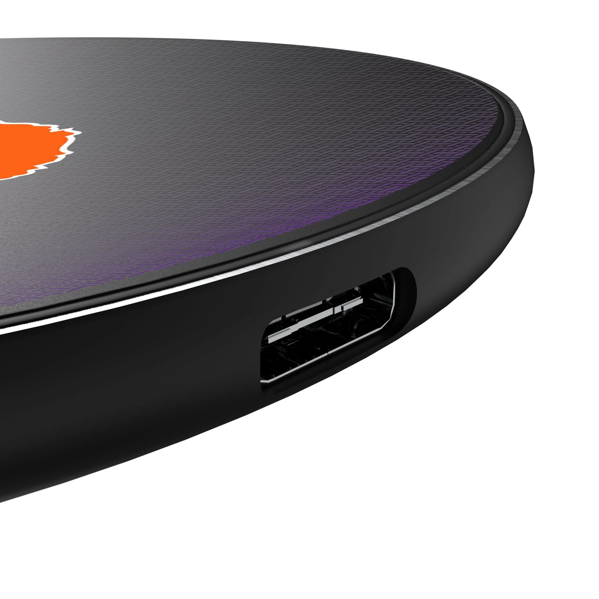 Clemson University Tigers Linen 15-Watt Wireless Charger - Image 3