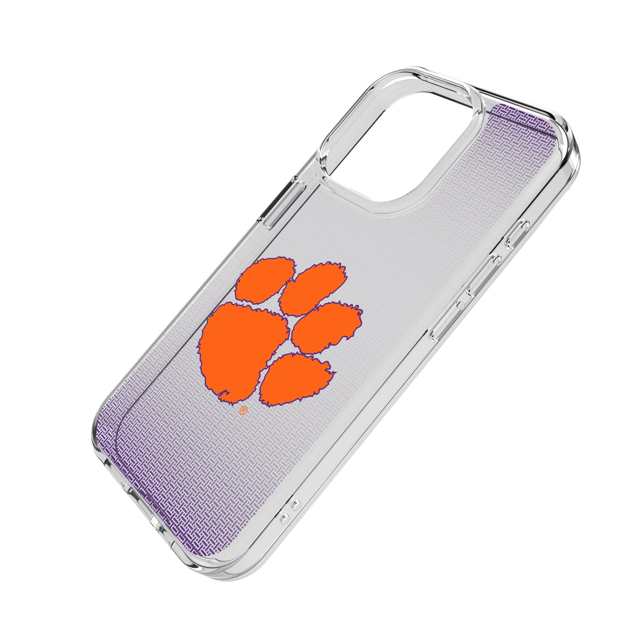 Clemson University Tigers Linen Clear Phone Case for Apple iPhone - Image 2