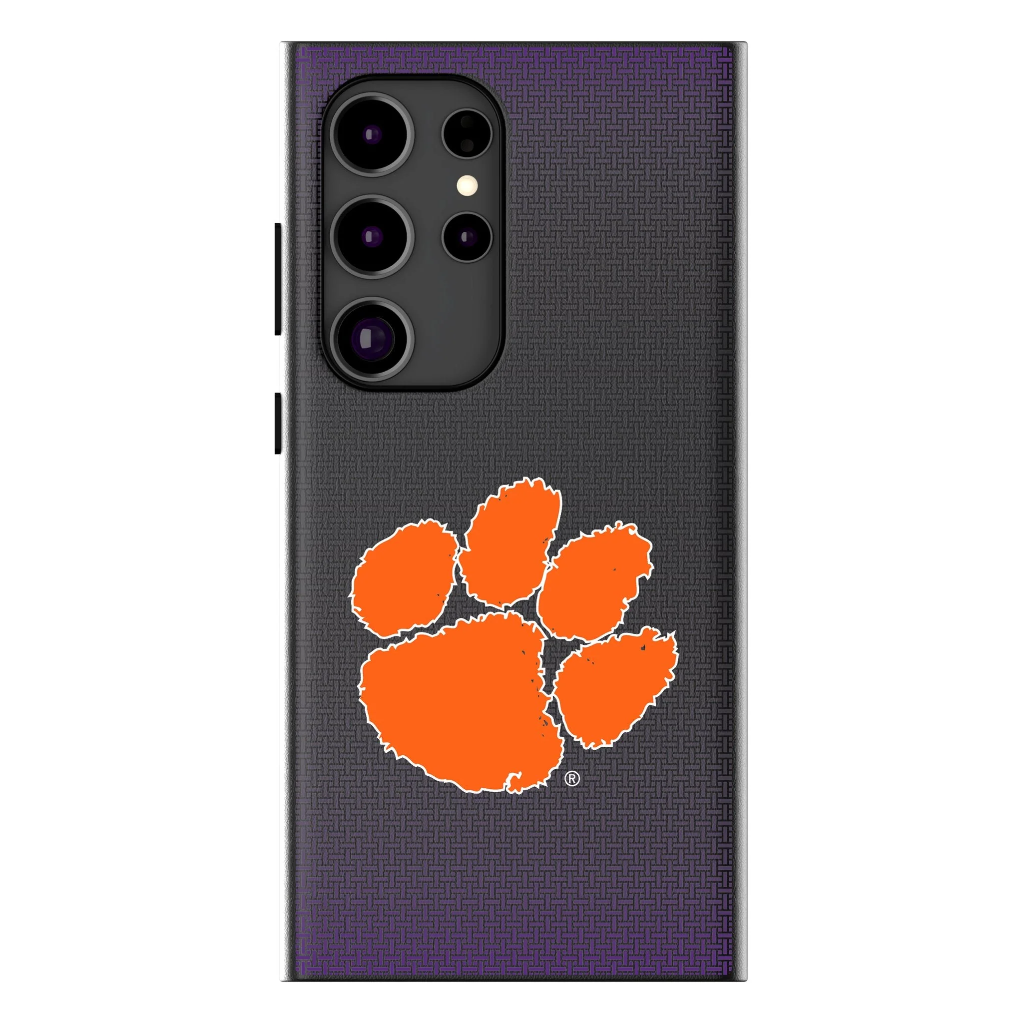 Clemson University Tigers Linen MagSafe Compatible Phone Case for Samsung Galaxy