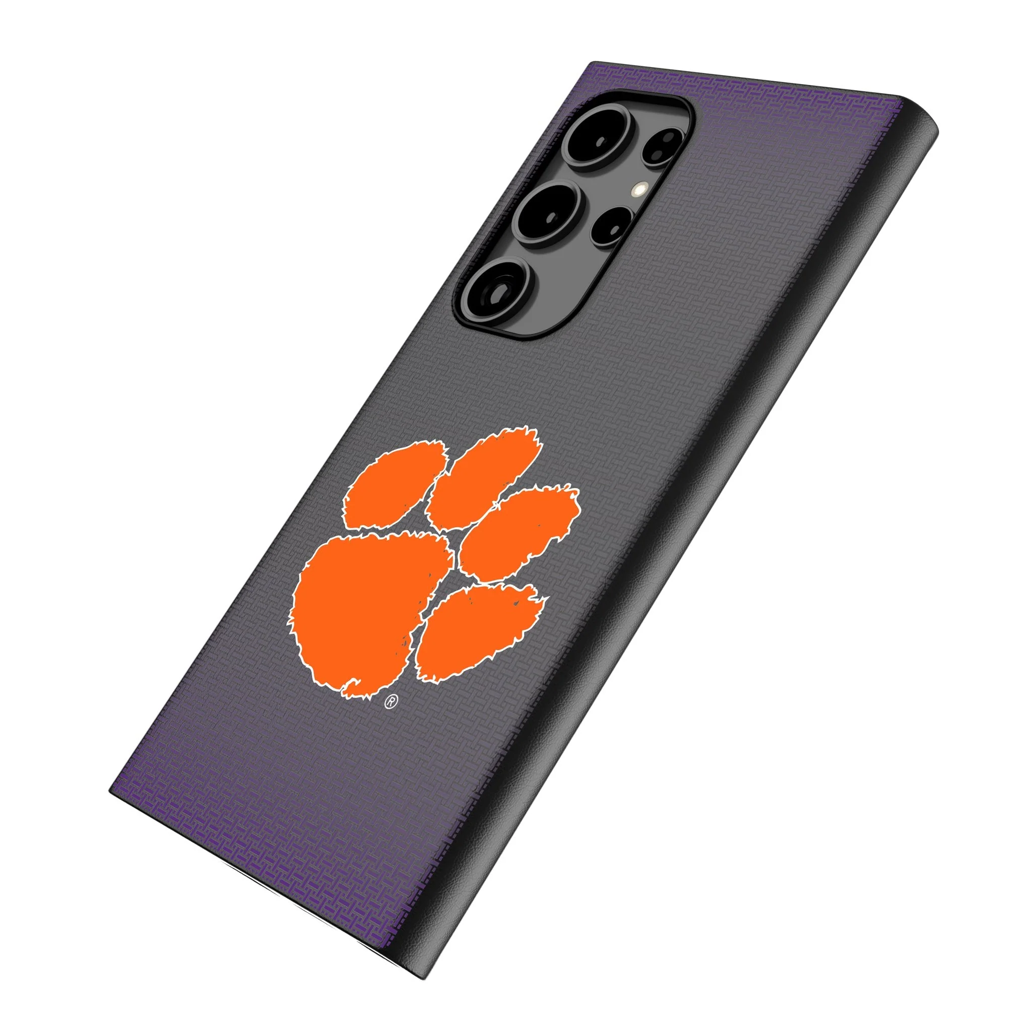Clemson University Tigers Linen MagSafe Compatible Phone Case for Samsung Galaxy - Image 2