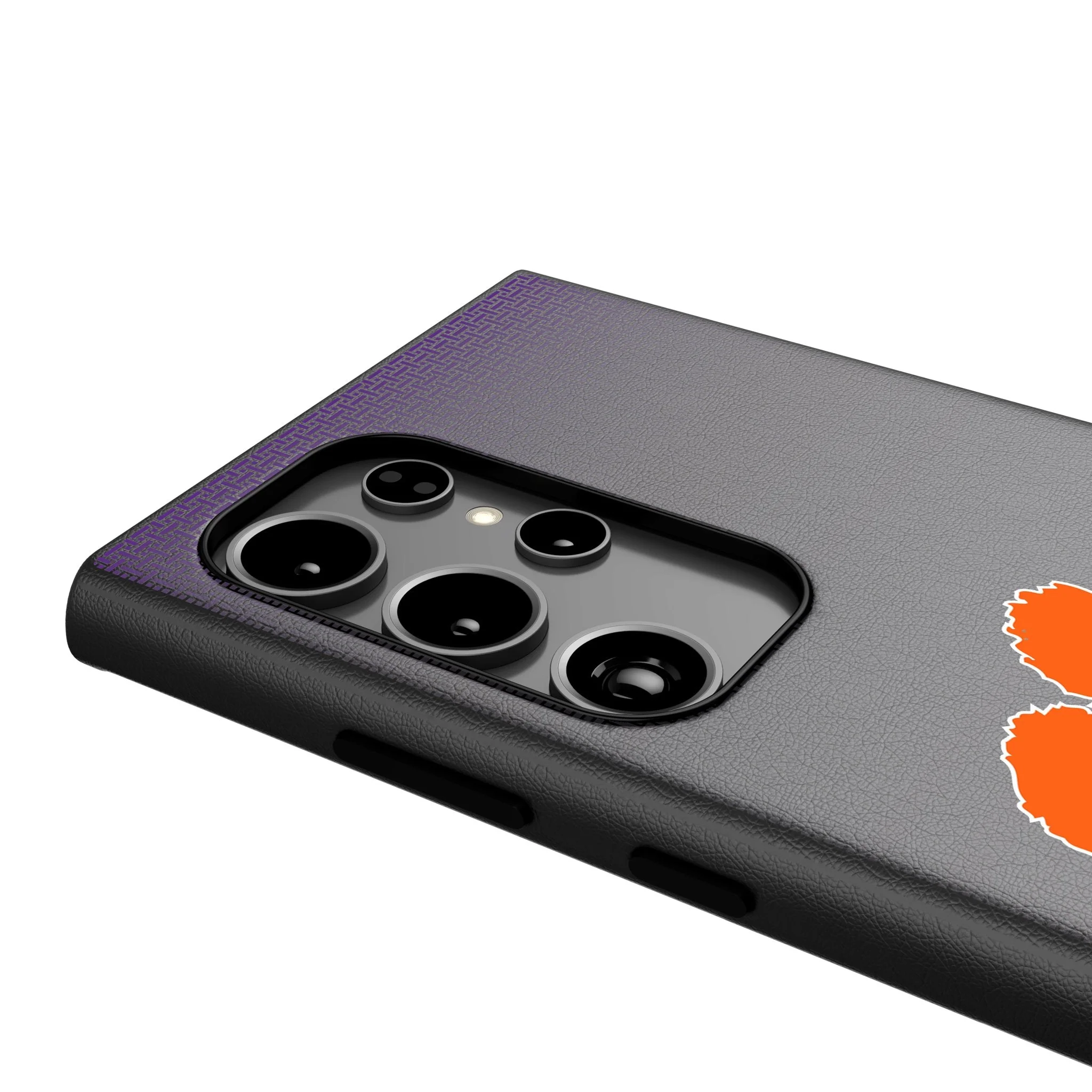 Clemson University Tigers Linen MagSafe Compatible Phone Case for Samsung Galaxy - Image 4