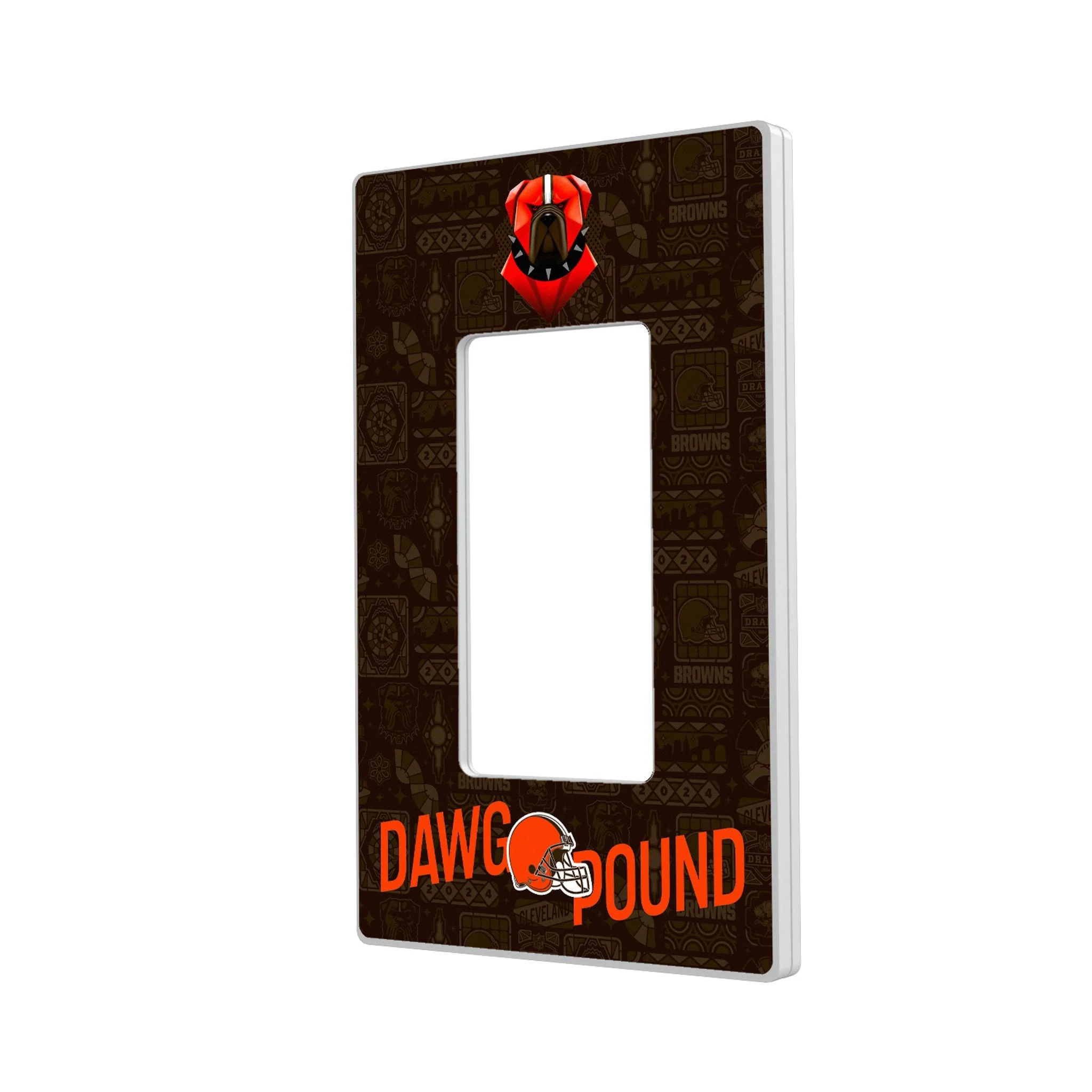 Cleveland Browns 2024 Illustrated Limited Edition Hidden-Screw Light Switch Plate - Image 2