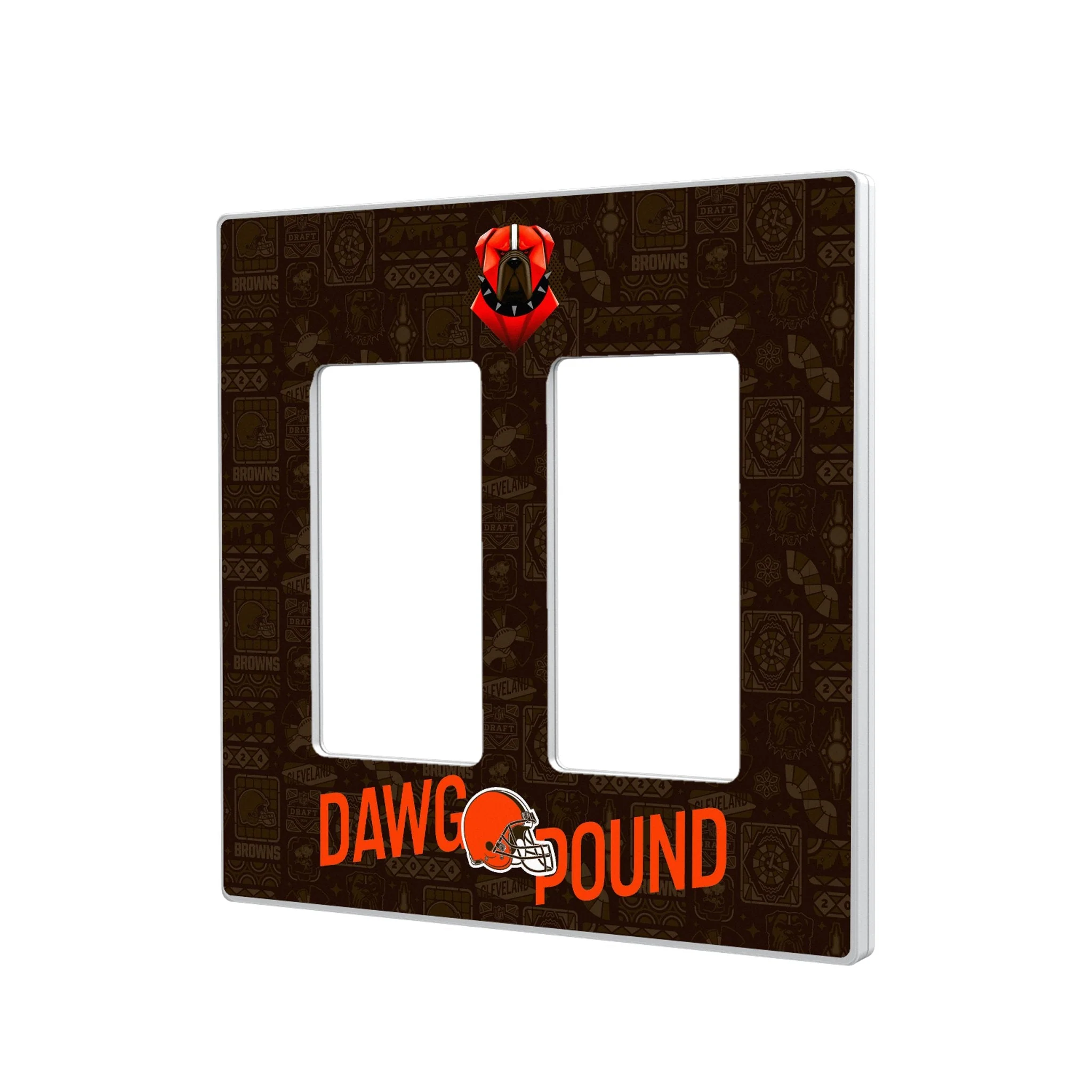 Cleveland Browns 2024 Illustrated Limited Edition Hidden-Screw Light Switch Plate - Image 4