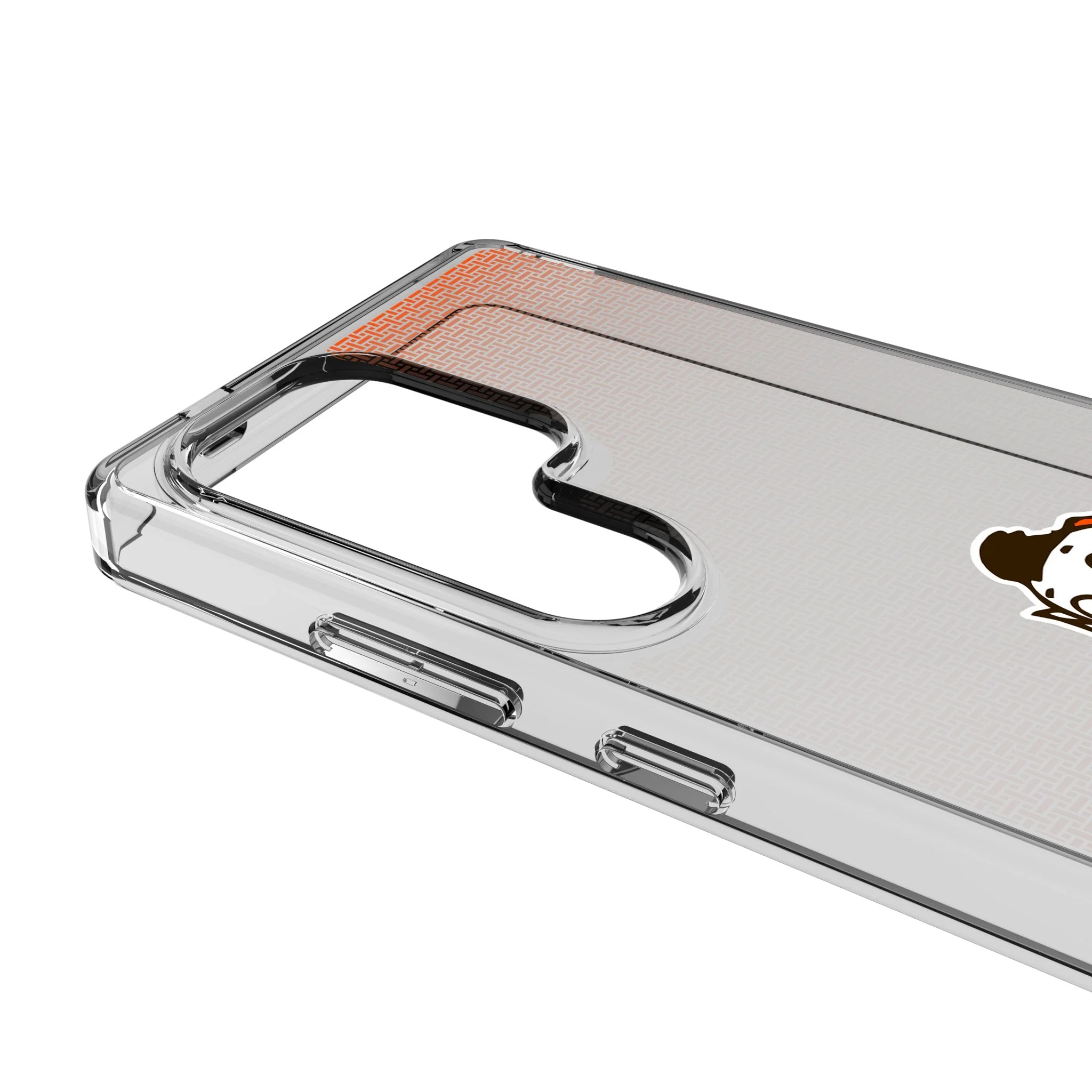 Cleveland Browns Historic Collection Linen Clear Phone Case for Samsung Galaxy - Image 3