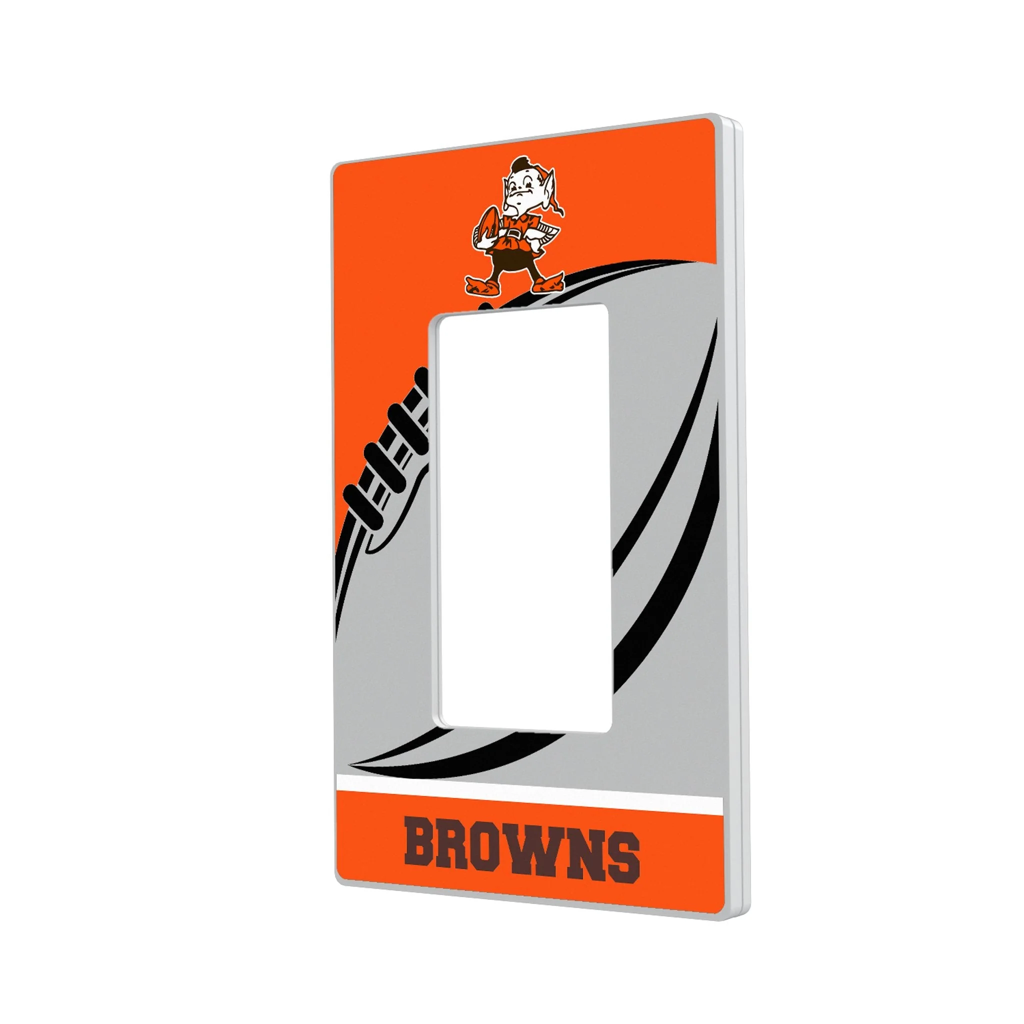 Cleveland Browns Historic Collection Passtime Hidden-Screw Light Switch Plate - Image 2