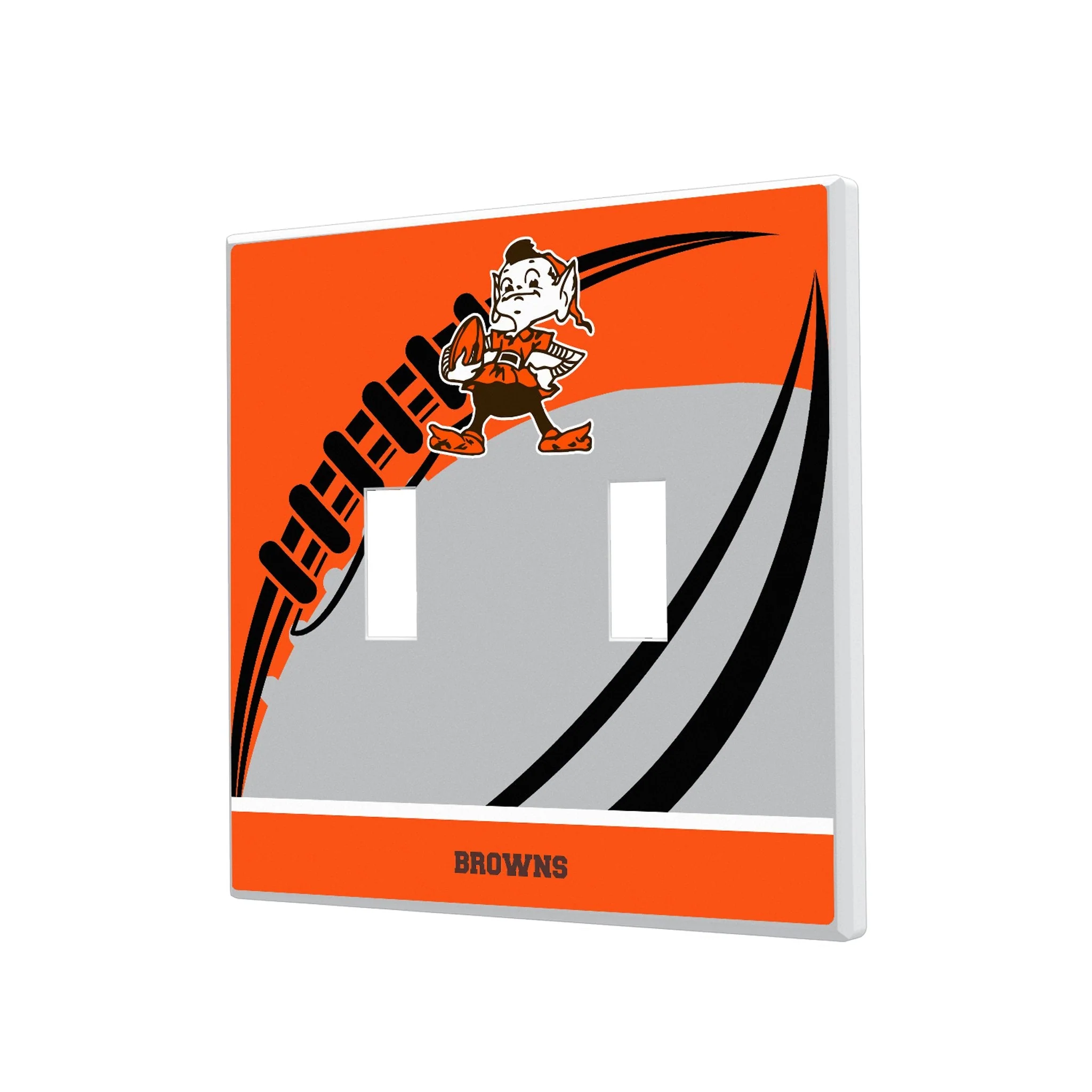 Cleveland Browns Historic Collection Passtime Hidden-Screw Light Switch Plate - Image 3