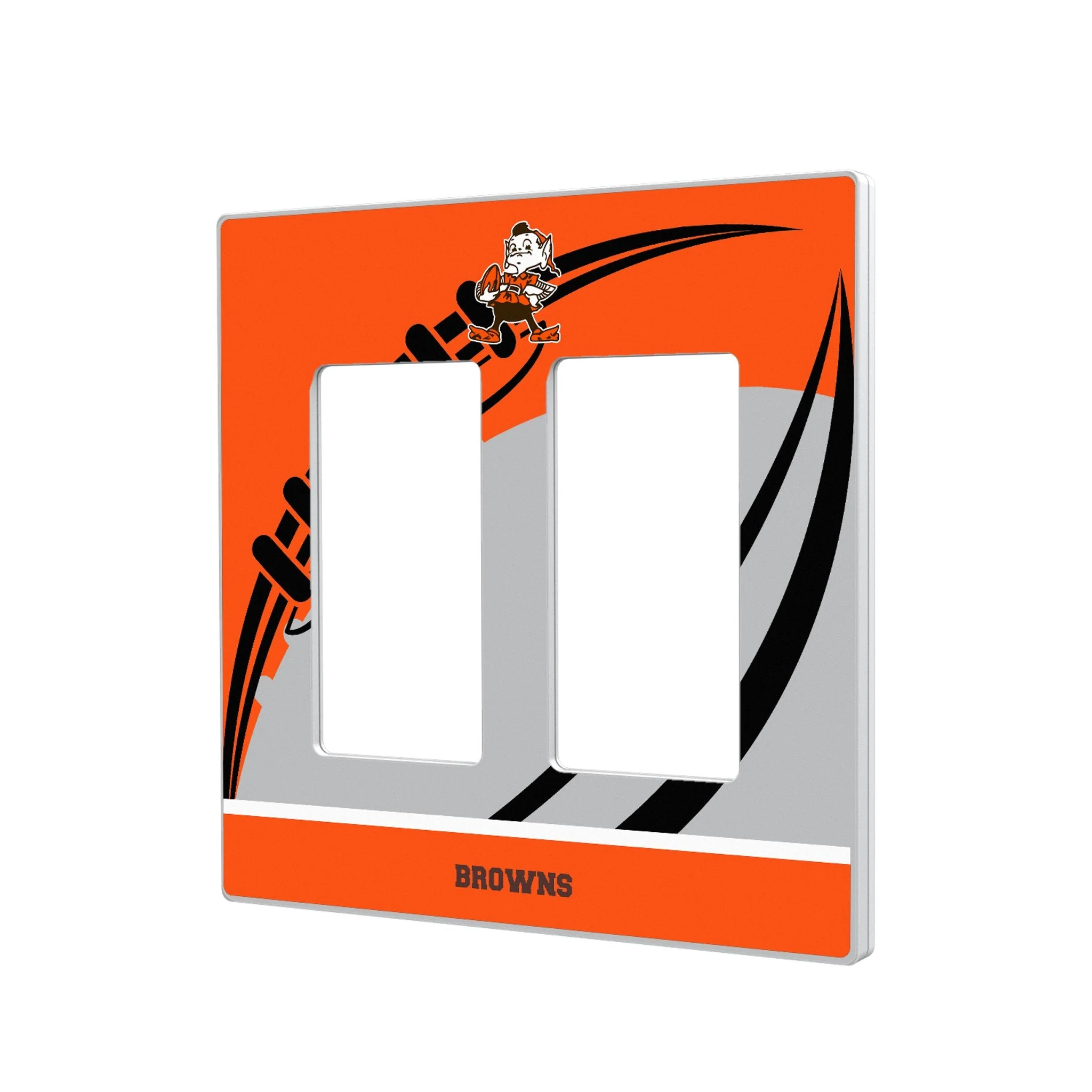 Cleveland Browns Historic Collection Passtime Hidden-Screw Light Switch Plate - Image 4