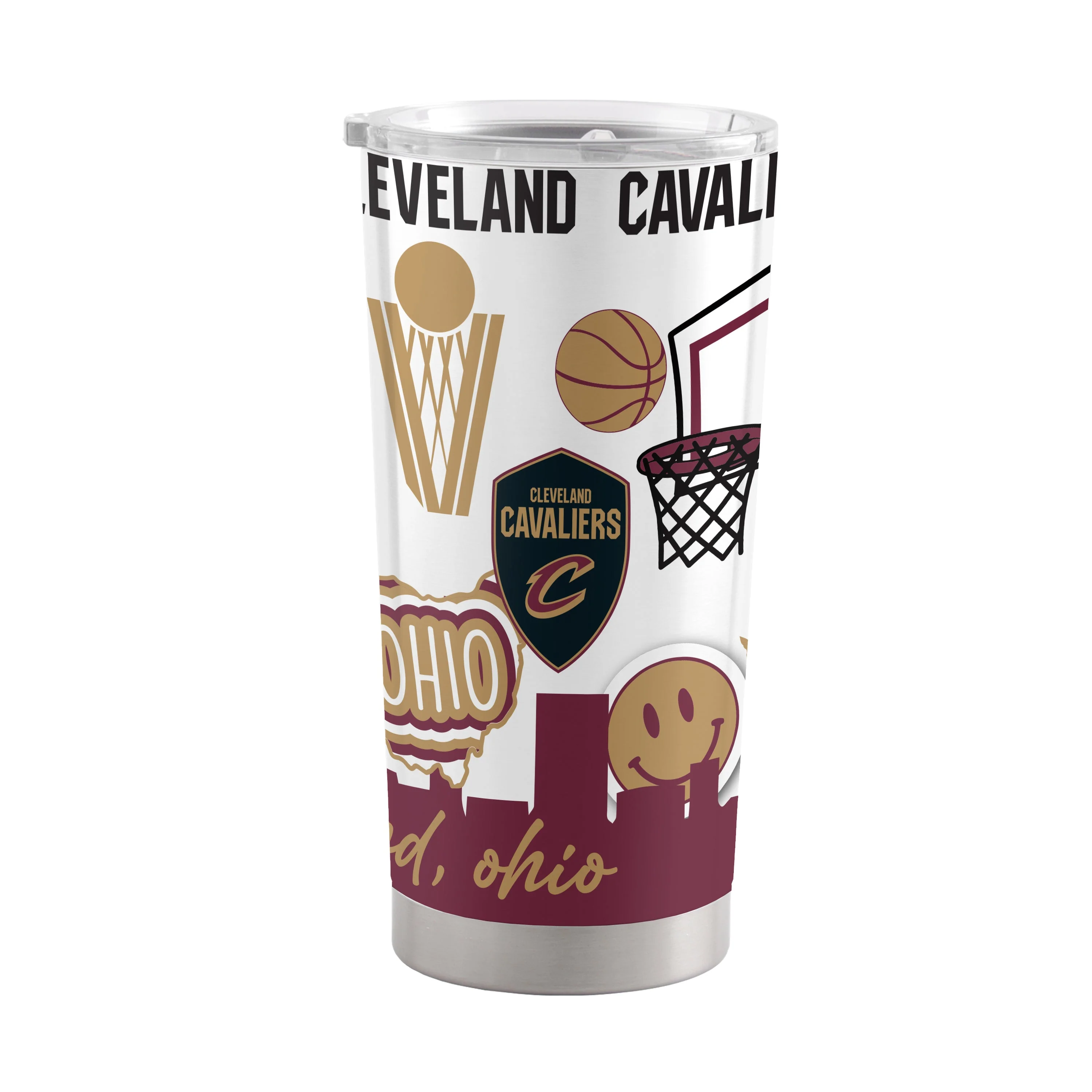 Cleveland Cavaliers 20oz Native Stainless Tumbler - Image 2