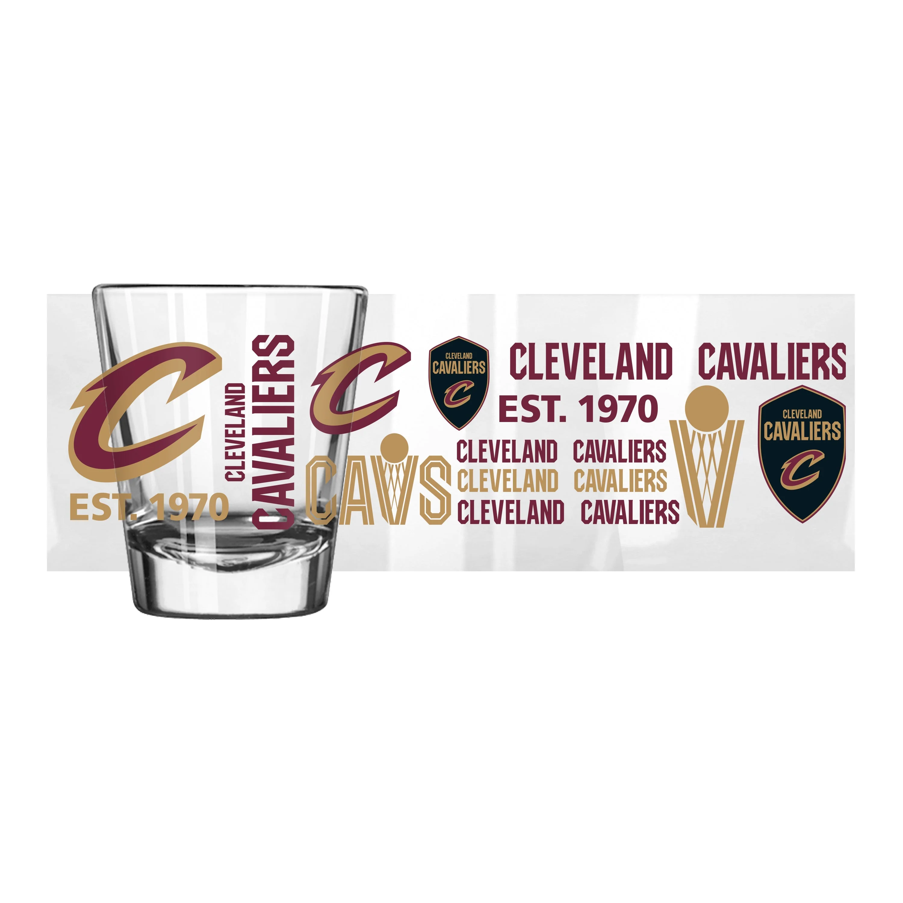 Cleveland Cavaliers 2oz Spirit Shot Glass - Image 2