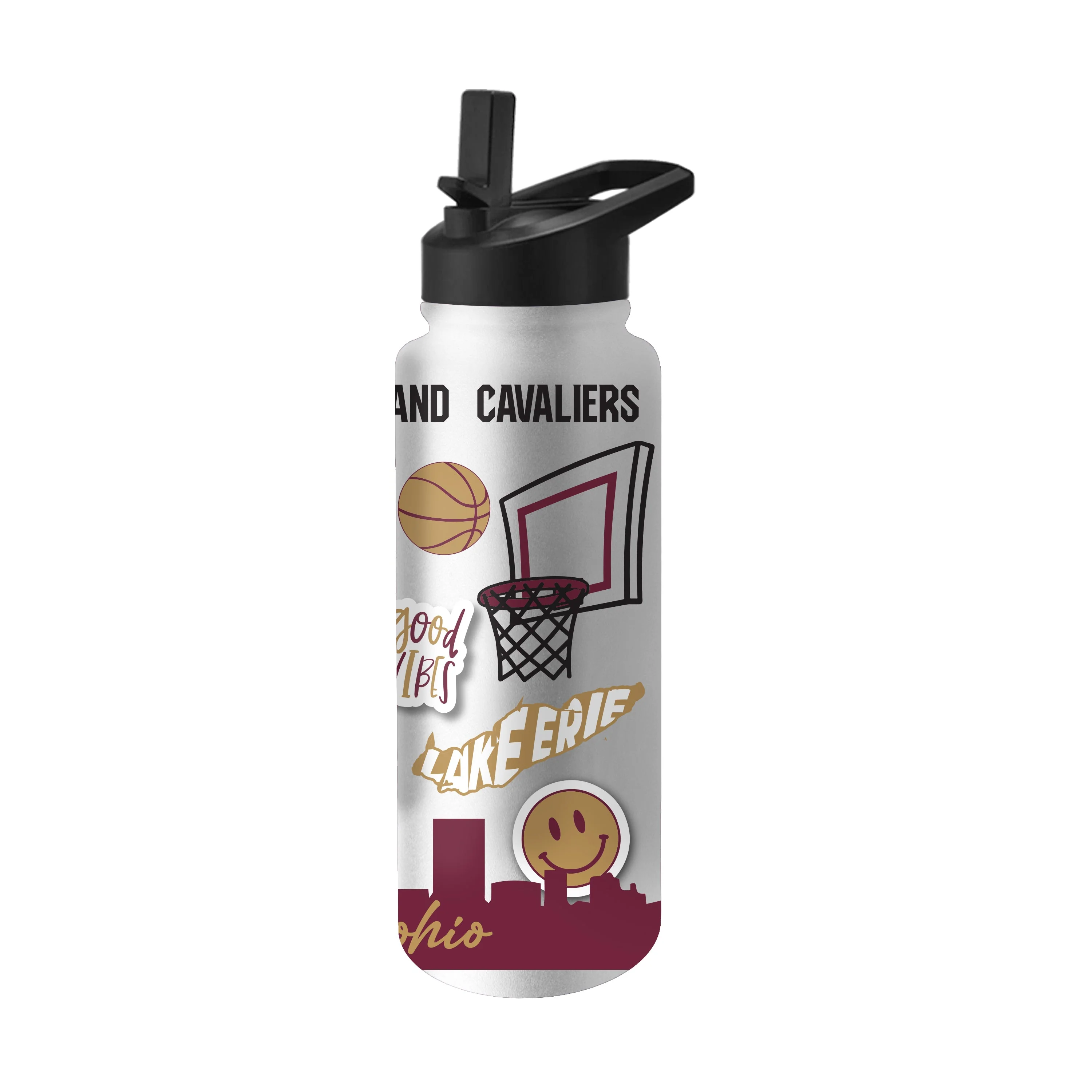 Cleveland Cavaliers 34oz Native Quencher Bottle - Image 2